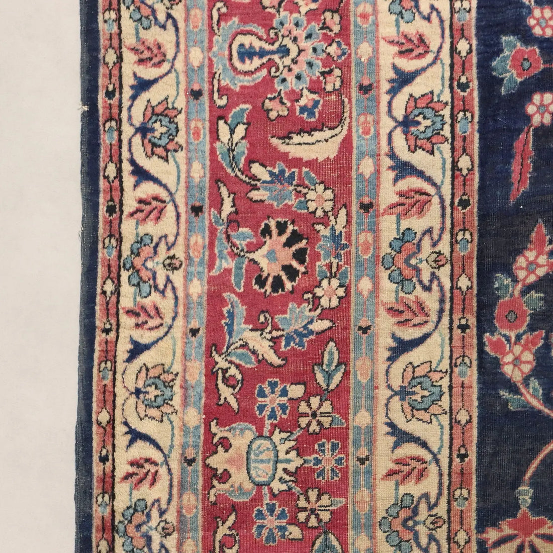 Antique Carpet Keshan Manchester Cotton Extra-Thin Knot 140 x 101 In - 140 x 101 In | Antiques | Carpets