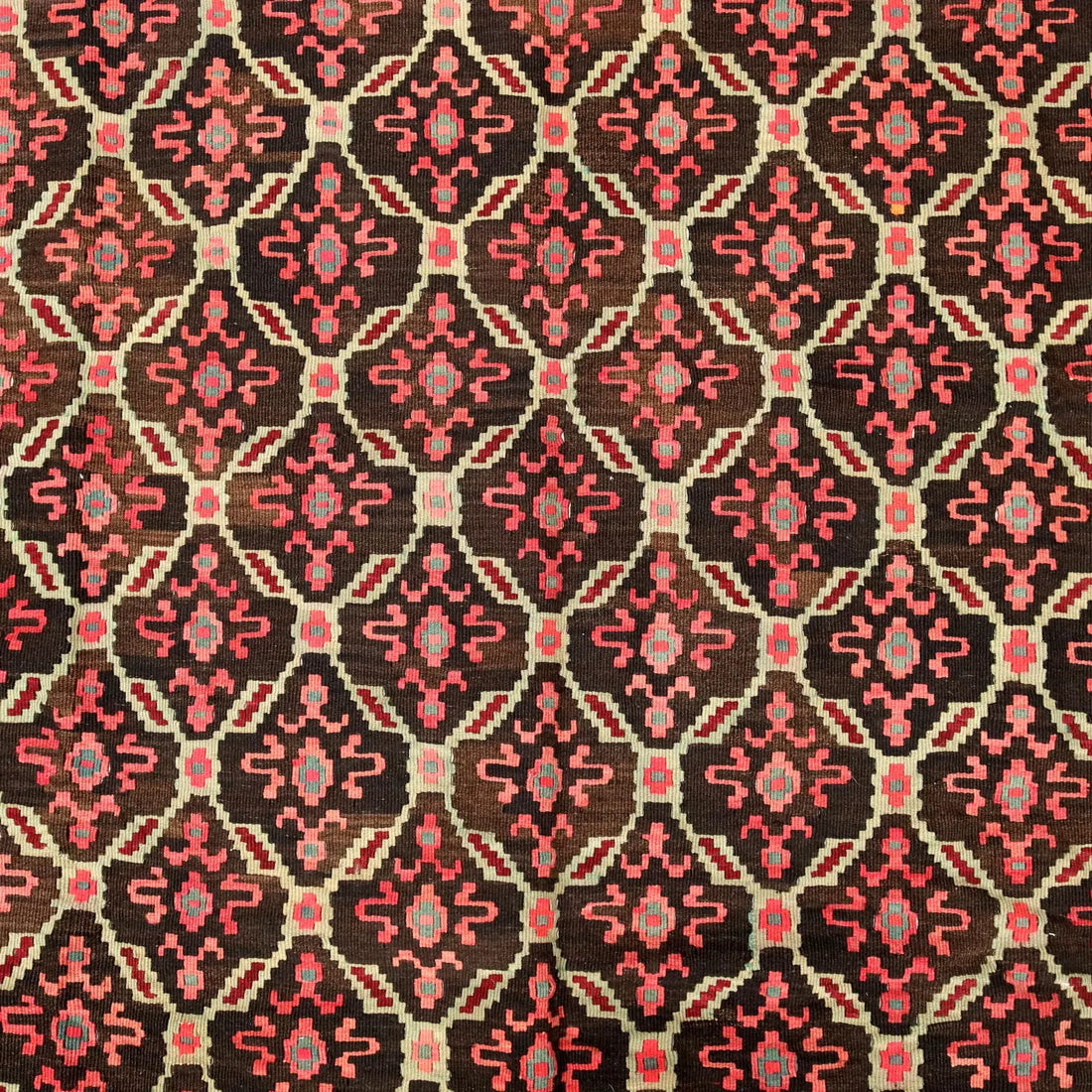 Antique Kilim Carpet Wool Extra-Thin Knot Handmade 116 x 58 In - 116 x 58 In | Antiques | Carpets