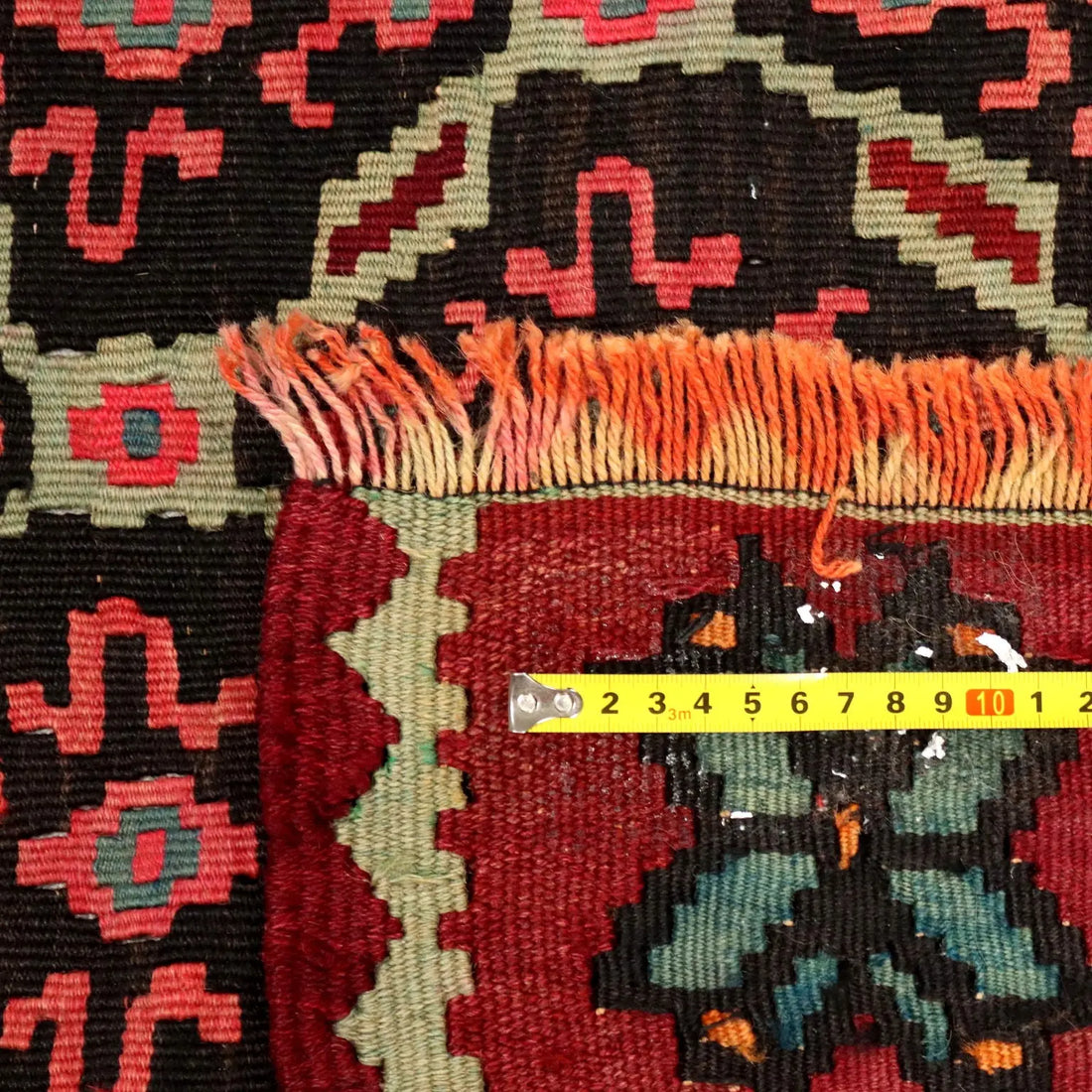 Antique Kilim Carpet Wool Extra-Thin Knot Handmade 116 x 58 In - 116 x 58 In | Antiques | Carpets