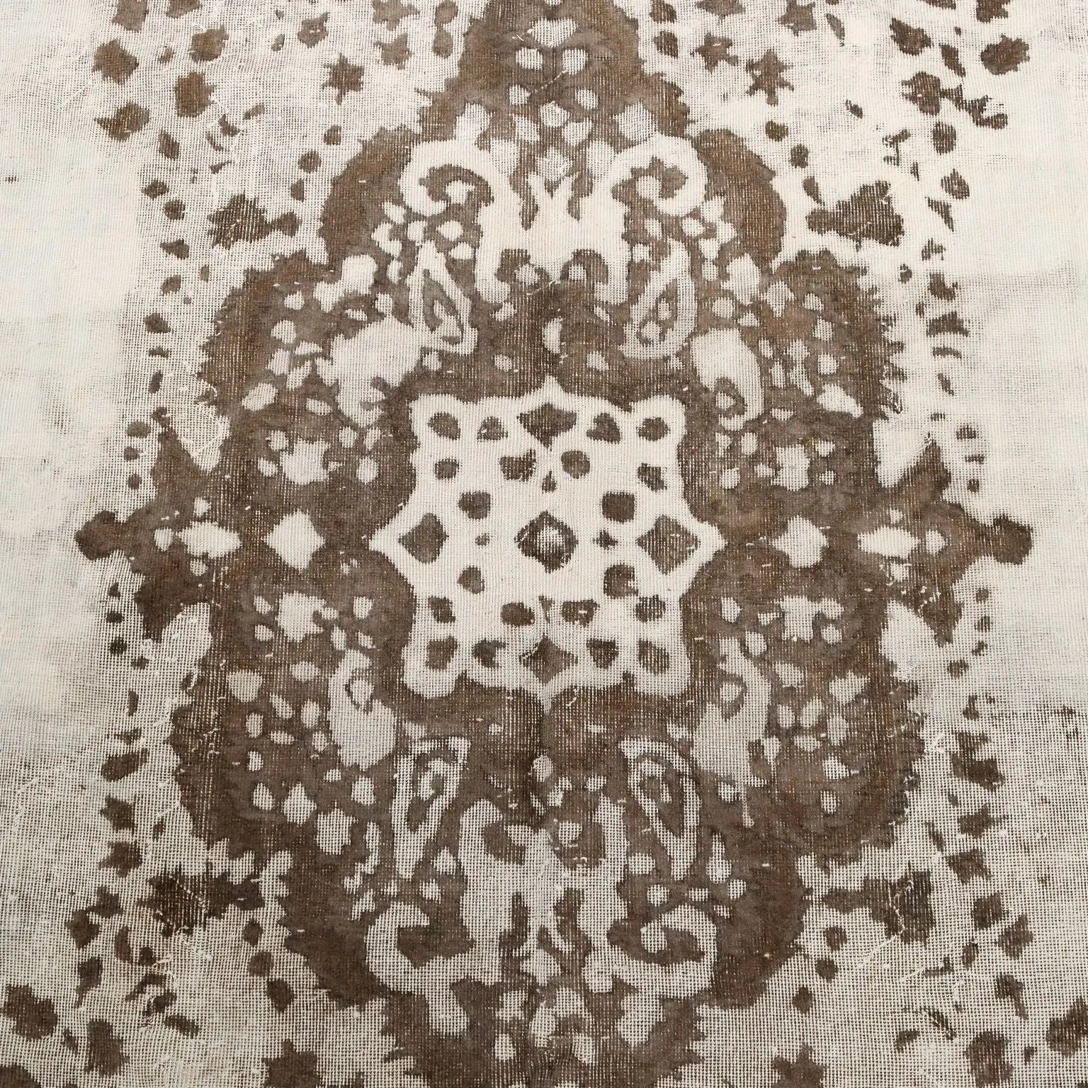Antique Carpet Wool Cotton Thin Knot Handmade 142 x 103 In - 142 x 103 in | Antiques | Carpets
