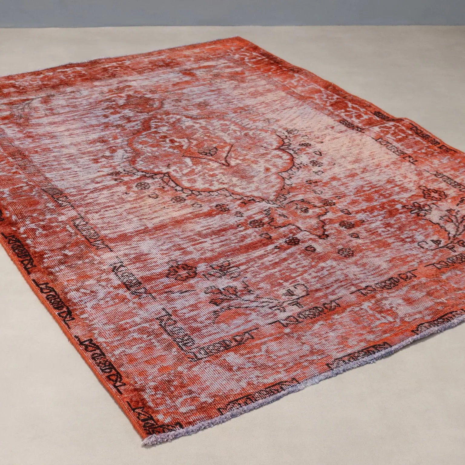 Vintage Carpet Cotton Wool Heavy Knot Handmade 74 x 55 In - 74 x 55 In | Antiques | Carpets