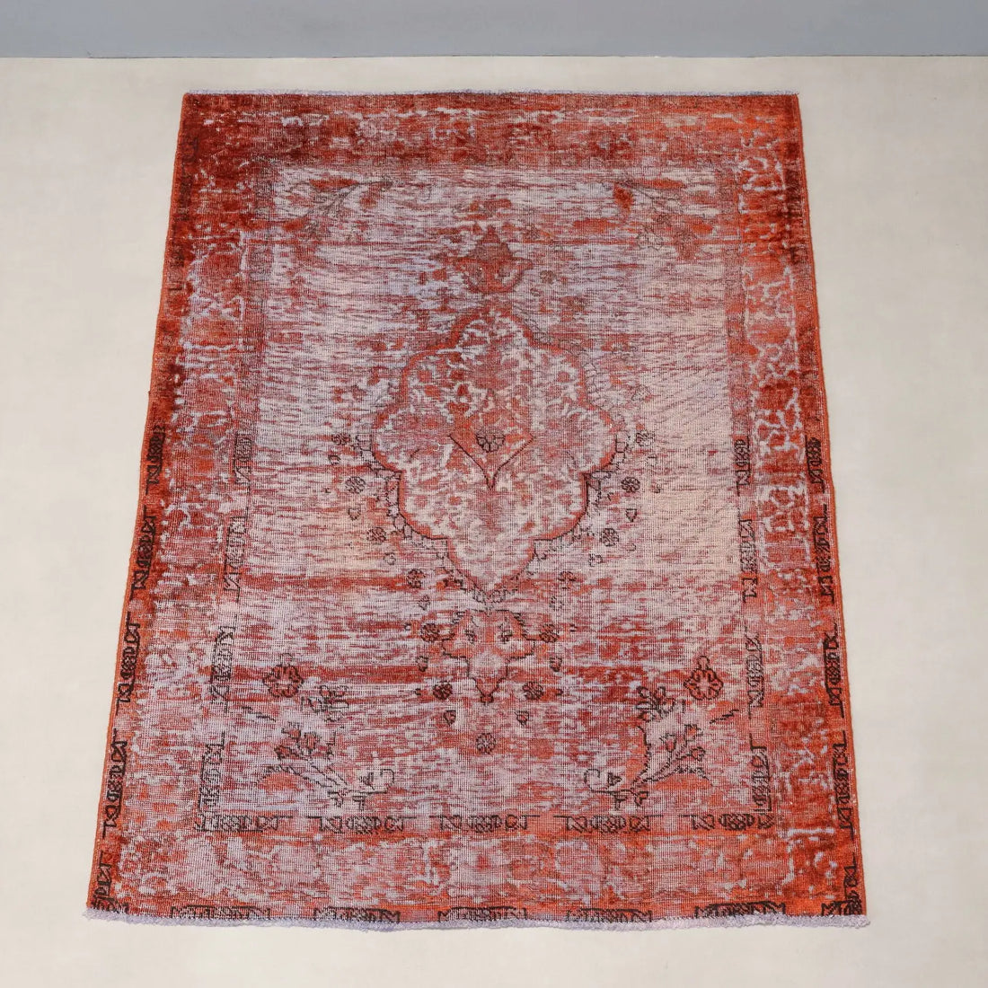 Vintage Carpet Cotton Wool Heavy Knot Handmade 74 x 55 In - 74 x 55 In | Antiques | Carpets