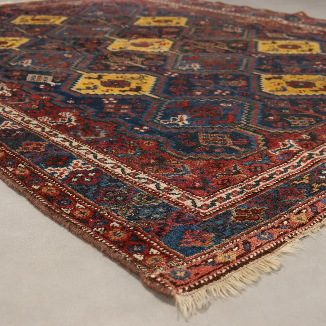 Antique Asian Carpet Wool Thin Knot Handmade 73 x 57 In - 73 x 57 In | Antiques | Carpets