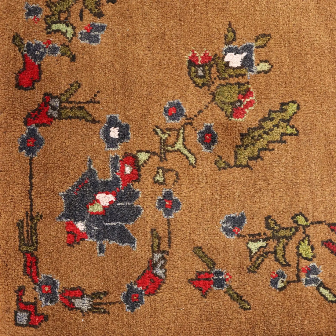 Antique Asian Carpet Wool Heavy Knot Handmade 78 x 47 In - 78 x 47 In | Antiques | Carpets