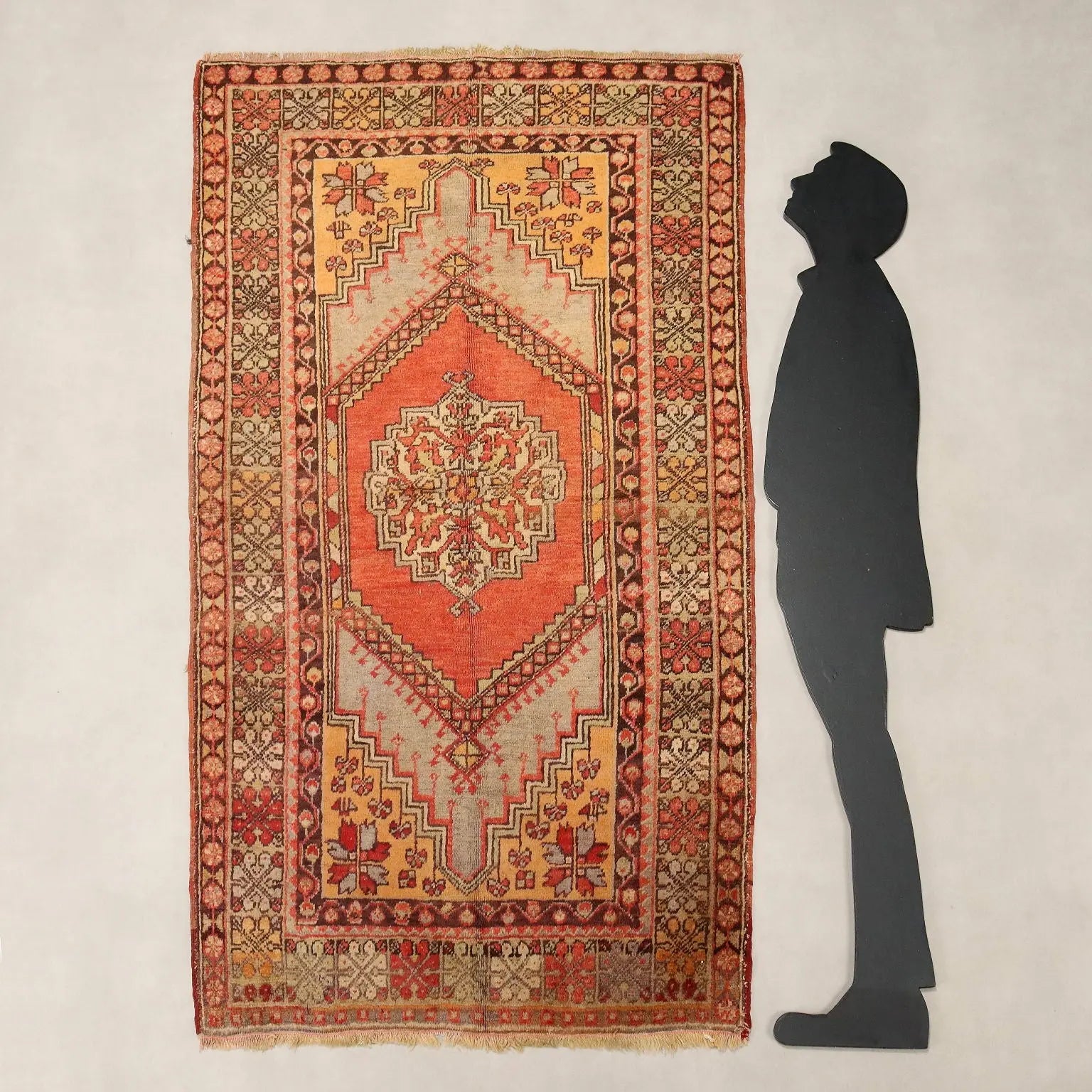 Antique Kirsehir Carpet Wool Heavy Knot Turkey 76 x 47 In - 76 x 47 In | Antiques | Carpets