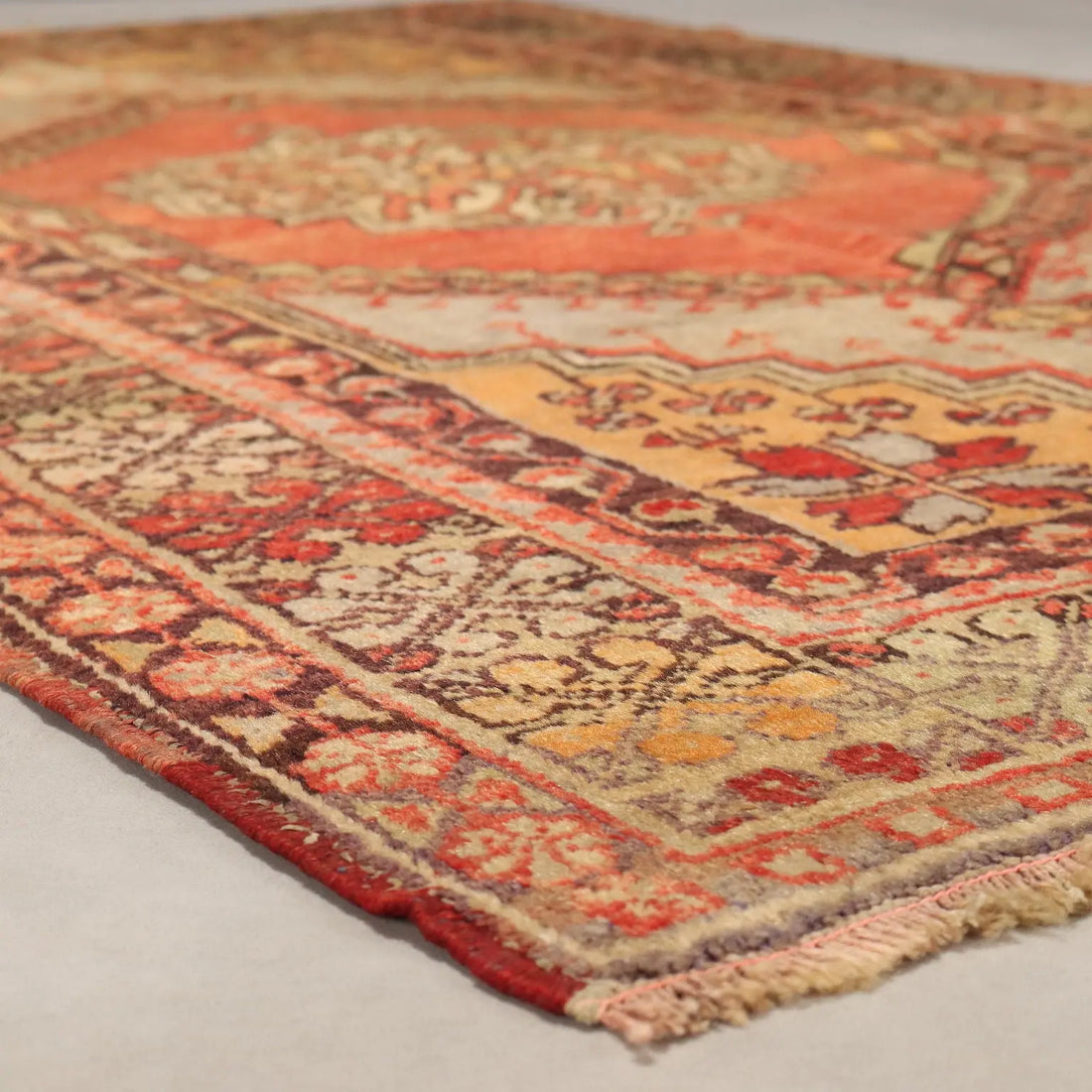 Antique Kirsehir Carpet Wool Heavy Knot Turkey 76 x 47 In - 76 x 47 In | Antiques | Carpets