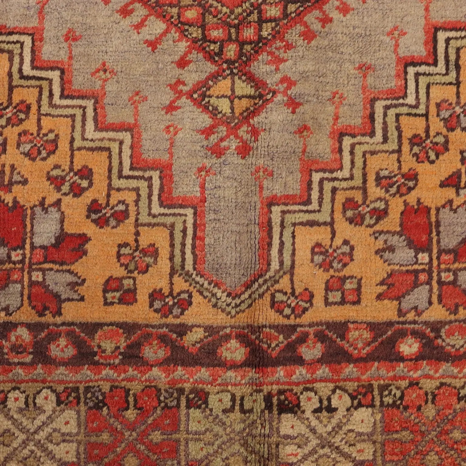 Antique Kirsehir Carpet Wool Heavy Knot Turkey 76 x 47 In - 76 x 47 In | Antiques | Carpets