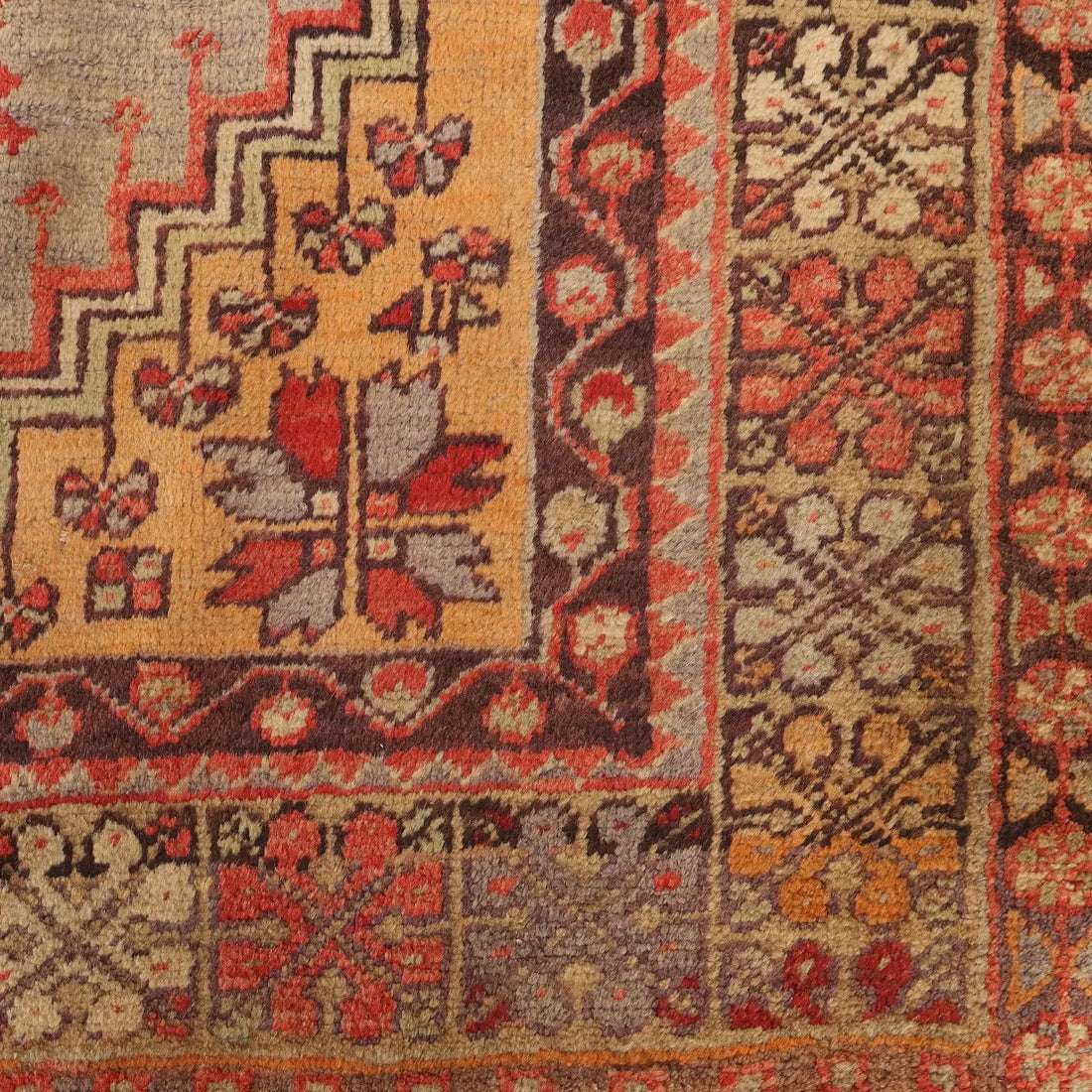 Antique Kirsehir Carpet Wool Heavy Knot Turkey 76 x 47 In - 76 x 47 In | Antiques | Carpets