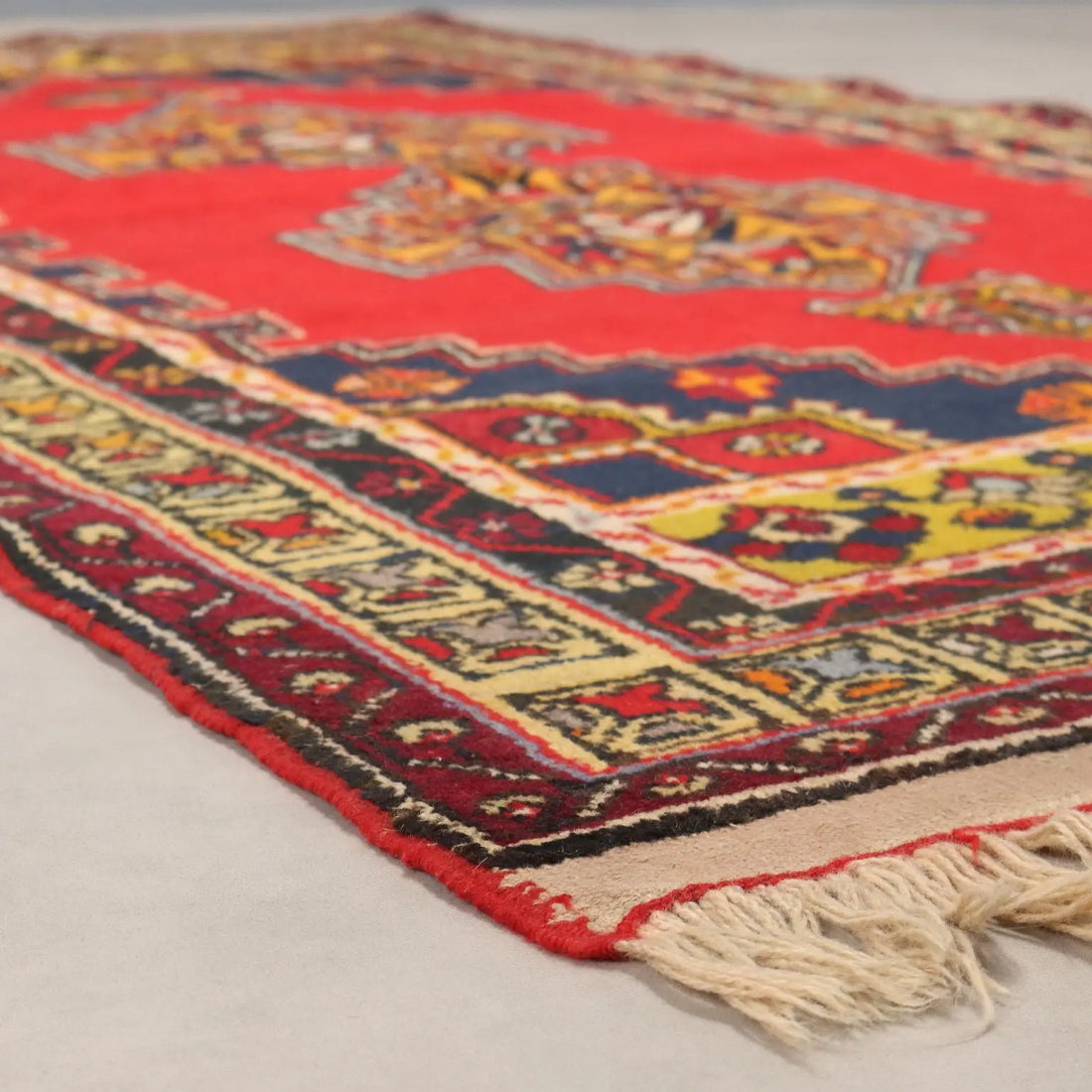 Antique Joruk Carpet Wool Heavy Knot Turkey 93 x 52 In - 93 x 52 In | Antiques | Carpets