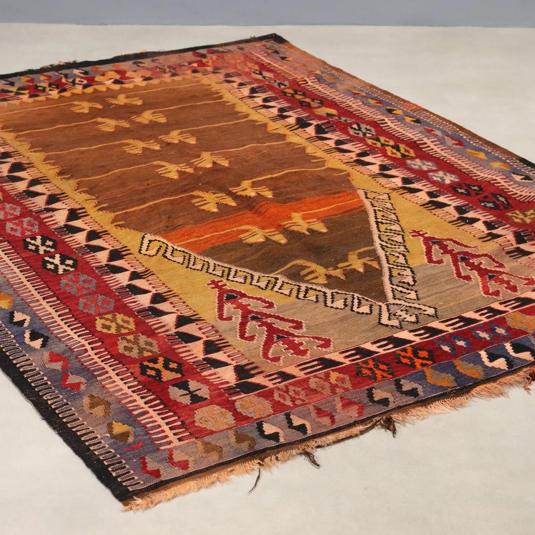 Antique Asian Carper Wool Thin Knot Handmade Turkey 80 x 59 In - 80 x 59 In | Antiques | Carpets