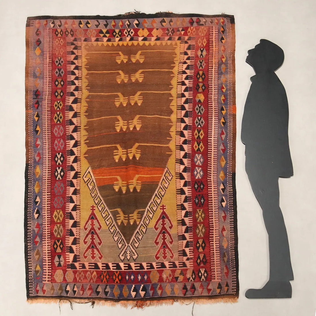 Antique Asian Carper Wool Thin Knot Handmade Turkey 80 x 59 In - 80 x 59 In | Antiques | Carpets