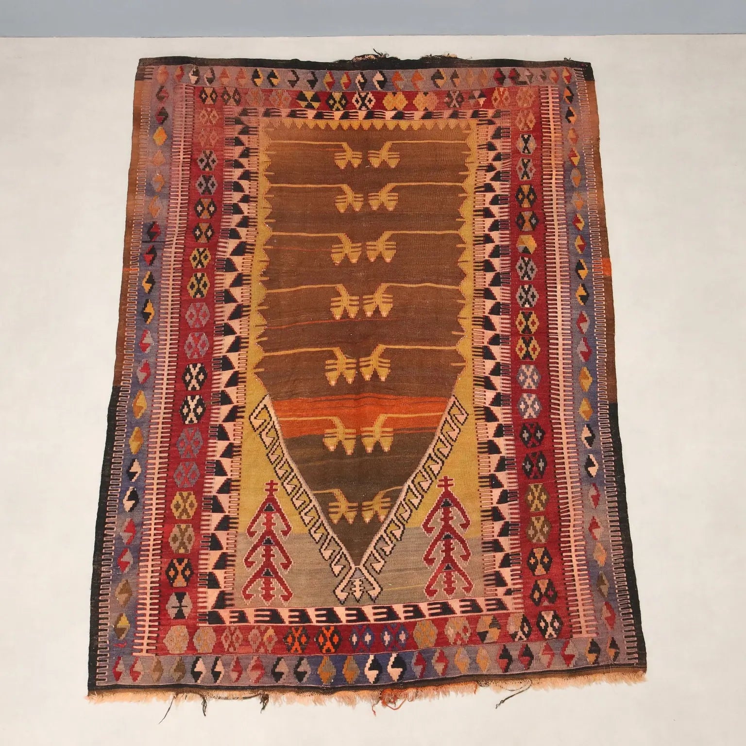 Antique Asian Carper Wool Thin Knot Handmade Turkey 80 x 59 In - 80 x 59 In | Antiques | Carpets