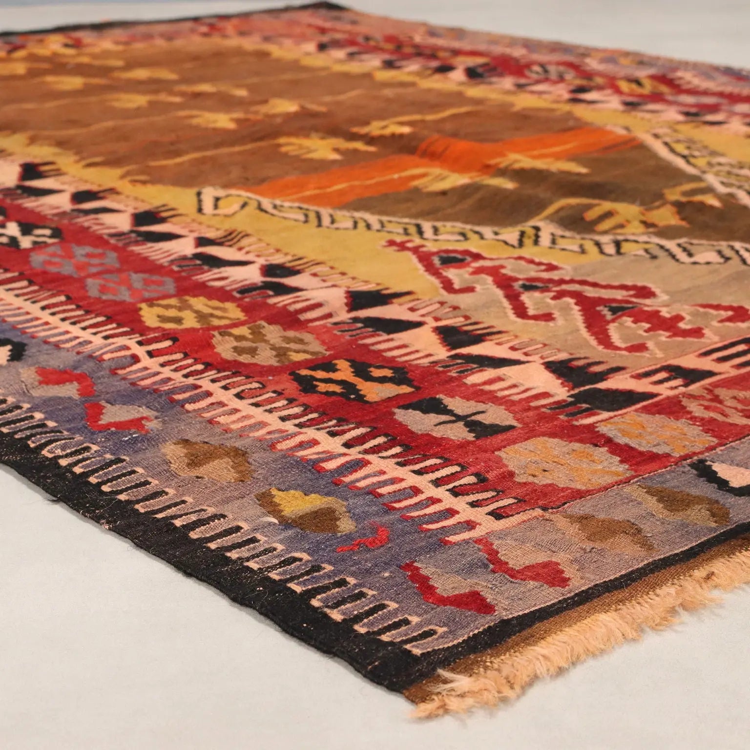 Antique Asian Carper Wool Thin Knot Handmade Turkey 80 x 59 In - 80 x 59 In | Antiques | Carpets