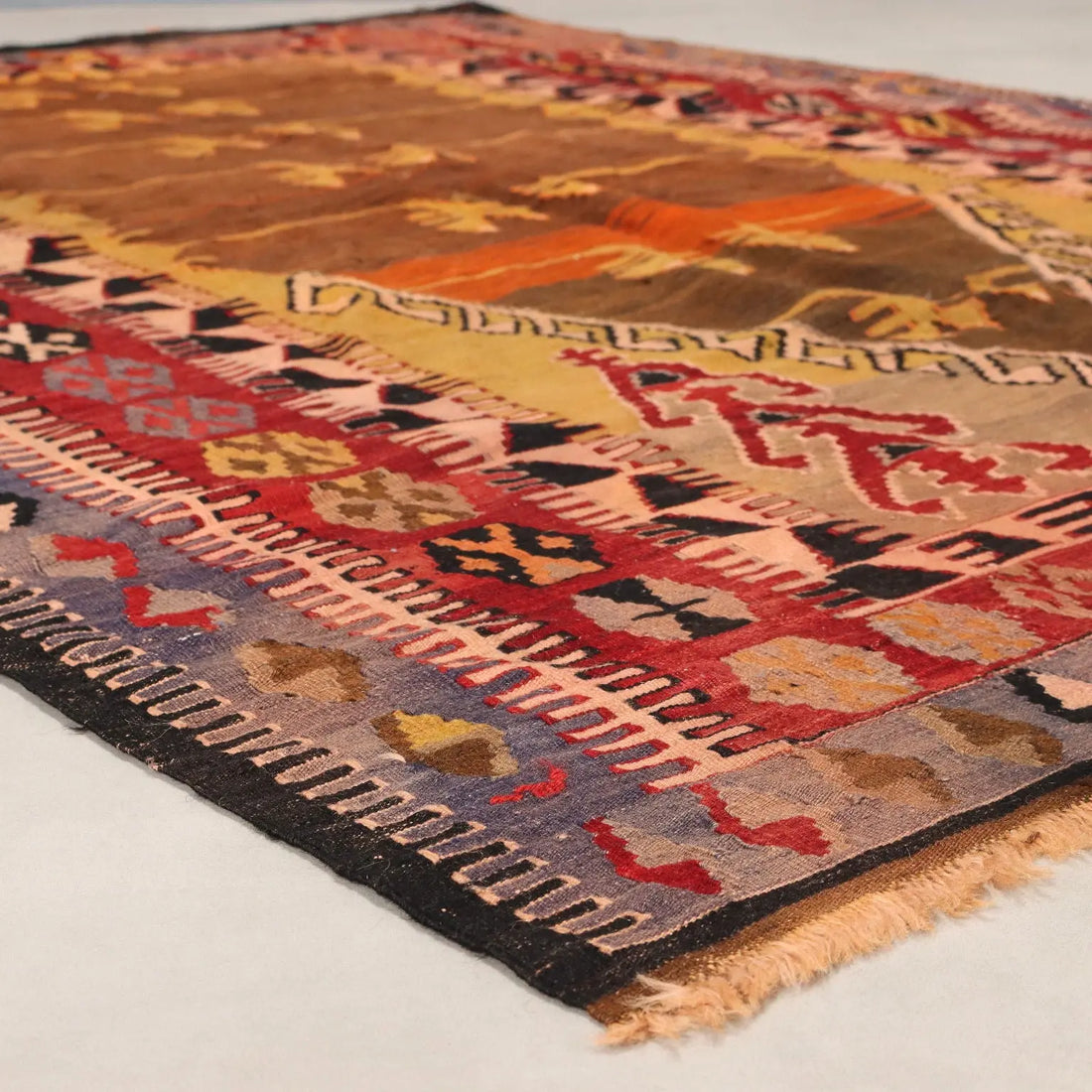 Antique Asian Carper Wool Thin Knot Handmade Turkey 80 x 59 In - 80 x 59 In | Antiques | Carpets