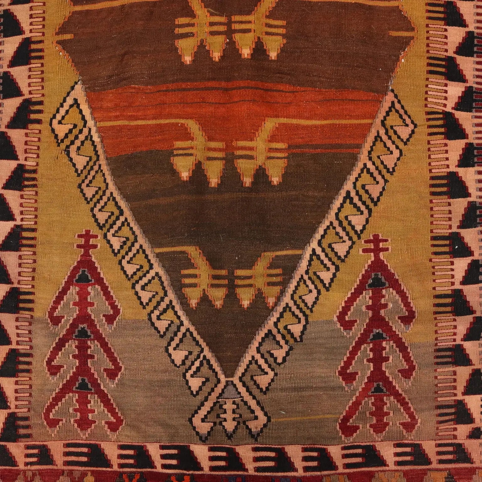 Antique Asian Carper Wool Thin Knot Handmade Turkey 80 x 59 In - 80 x 59 In | Antiques | Carpets