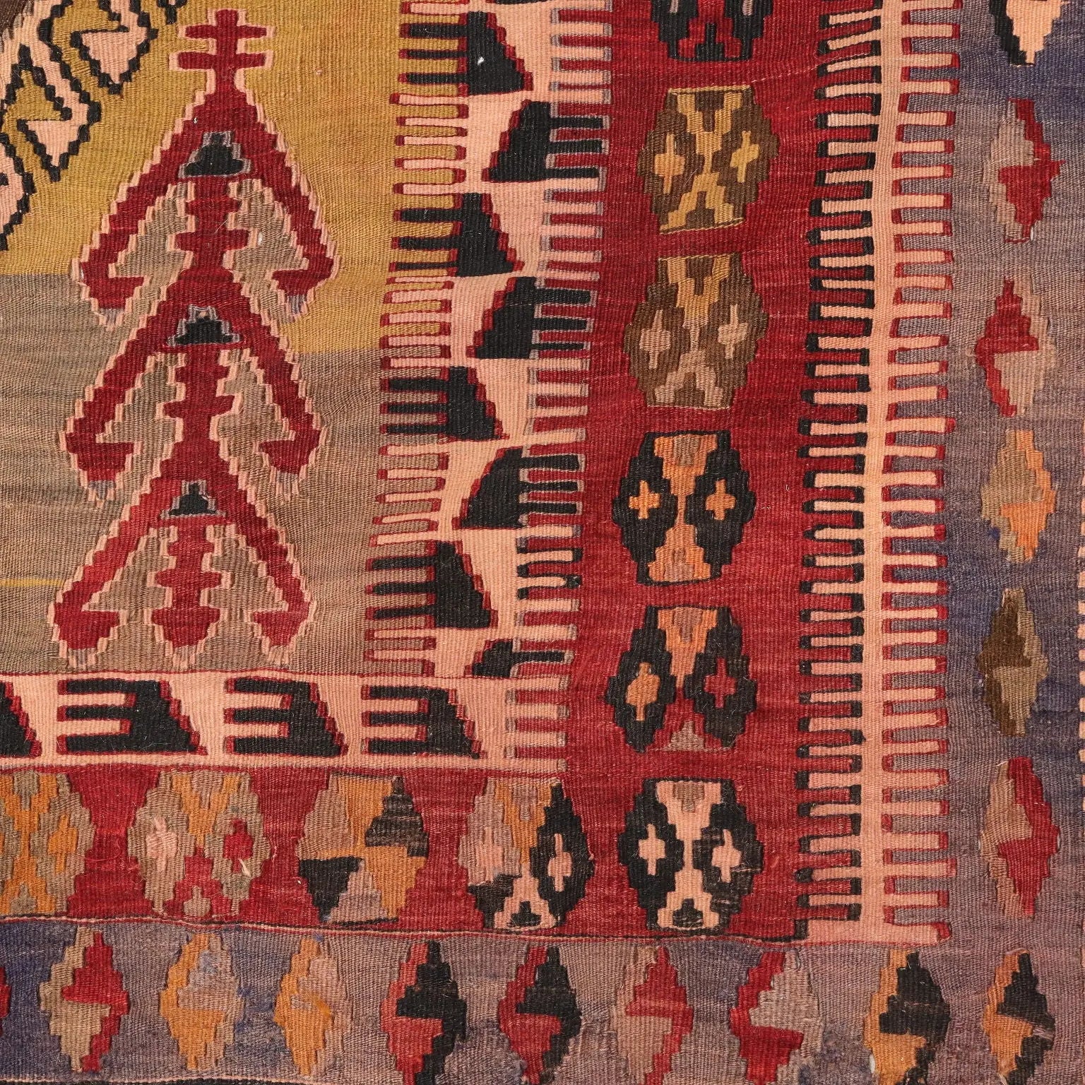 Antique Asian Carper Wool Thin Knot Handmade Turkey 80 x 59 In - 80 x 59 In | Antiques | Carpets