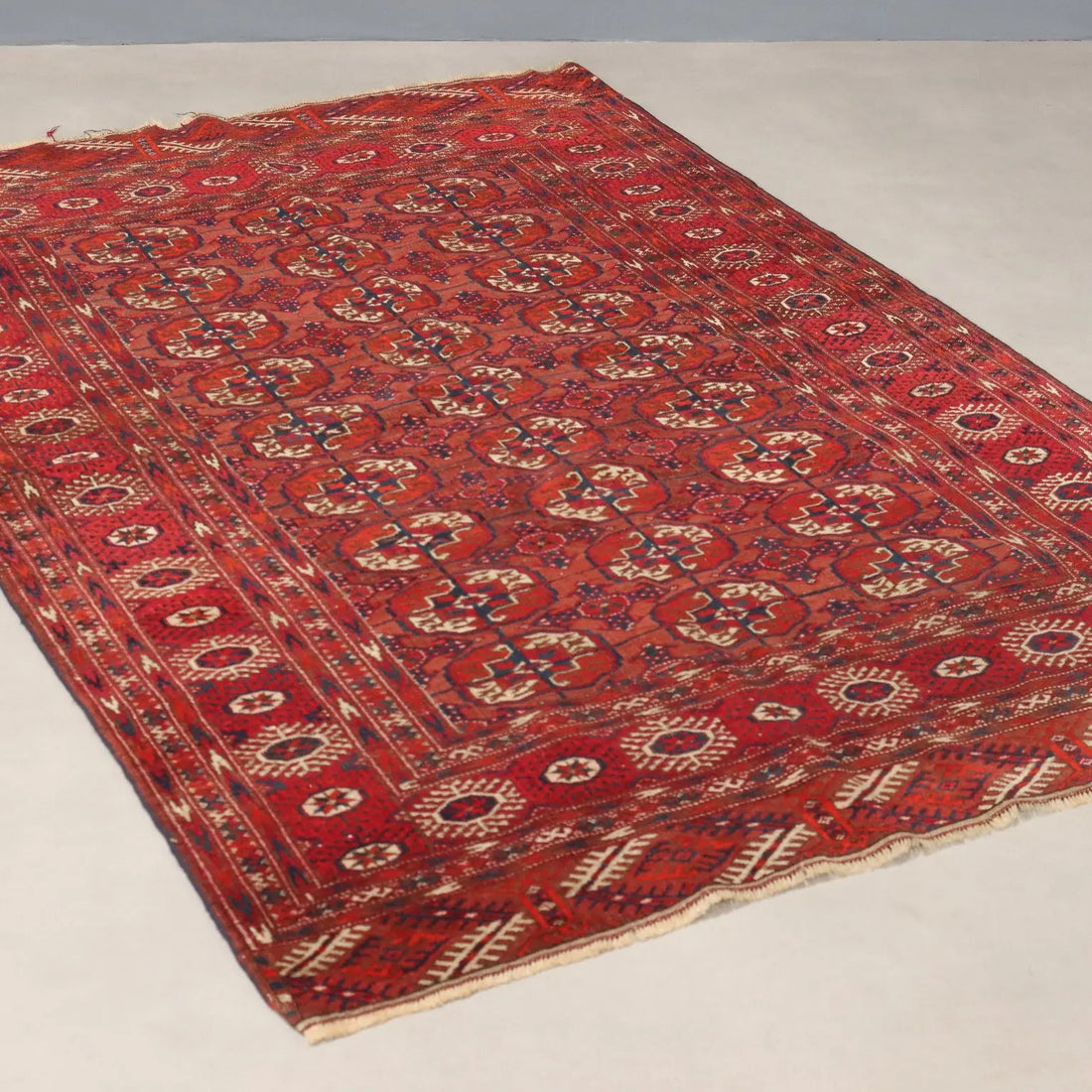 Antique Bukhara Carpet Wool Thin Knot Handmade 67 x 47 In - 67 x 47 In | Antiques | Carpets