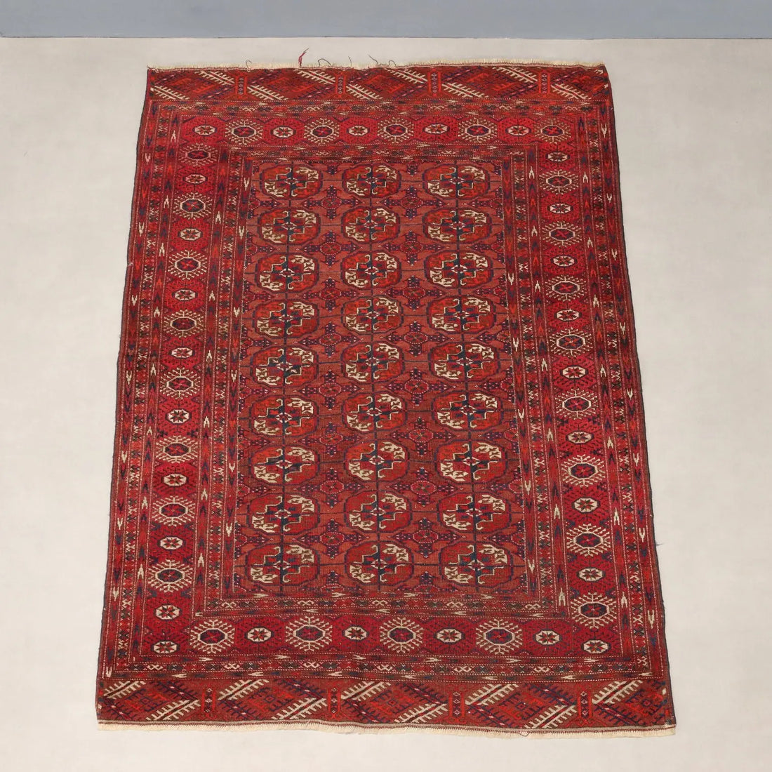 Antique Bukhara Carpet Wool Thin Knot Handmade 67 x 47 In - 67 x 47 In | Antiques | Carpets