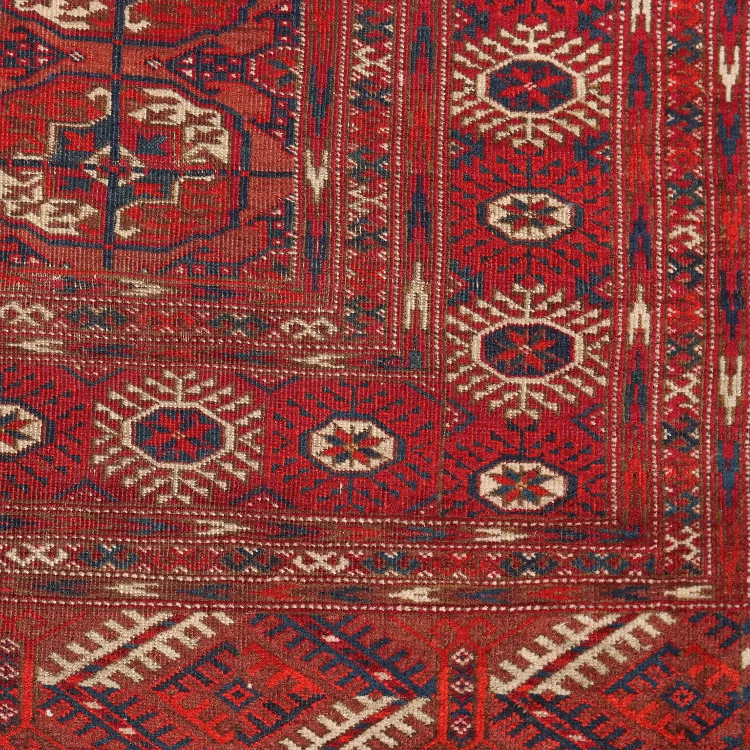 Antique Bukhara Carpet Wool Thin Knot Handmade 67 x 47 In - 67 x 47 In | Antiques | Carpets