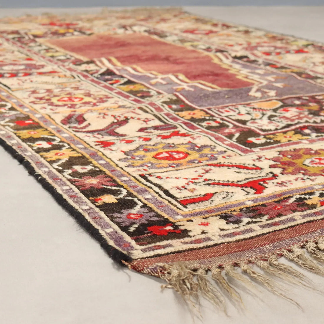 Antique Kirsehir Carpet Wool Heavy Knot Handmade 73 x 43 In - 73 x 43 In | Antiques | Carpets