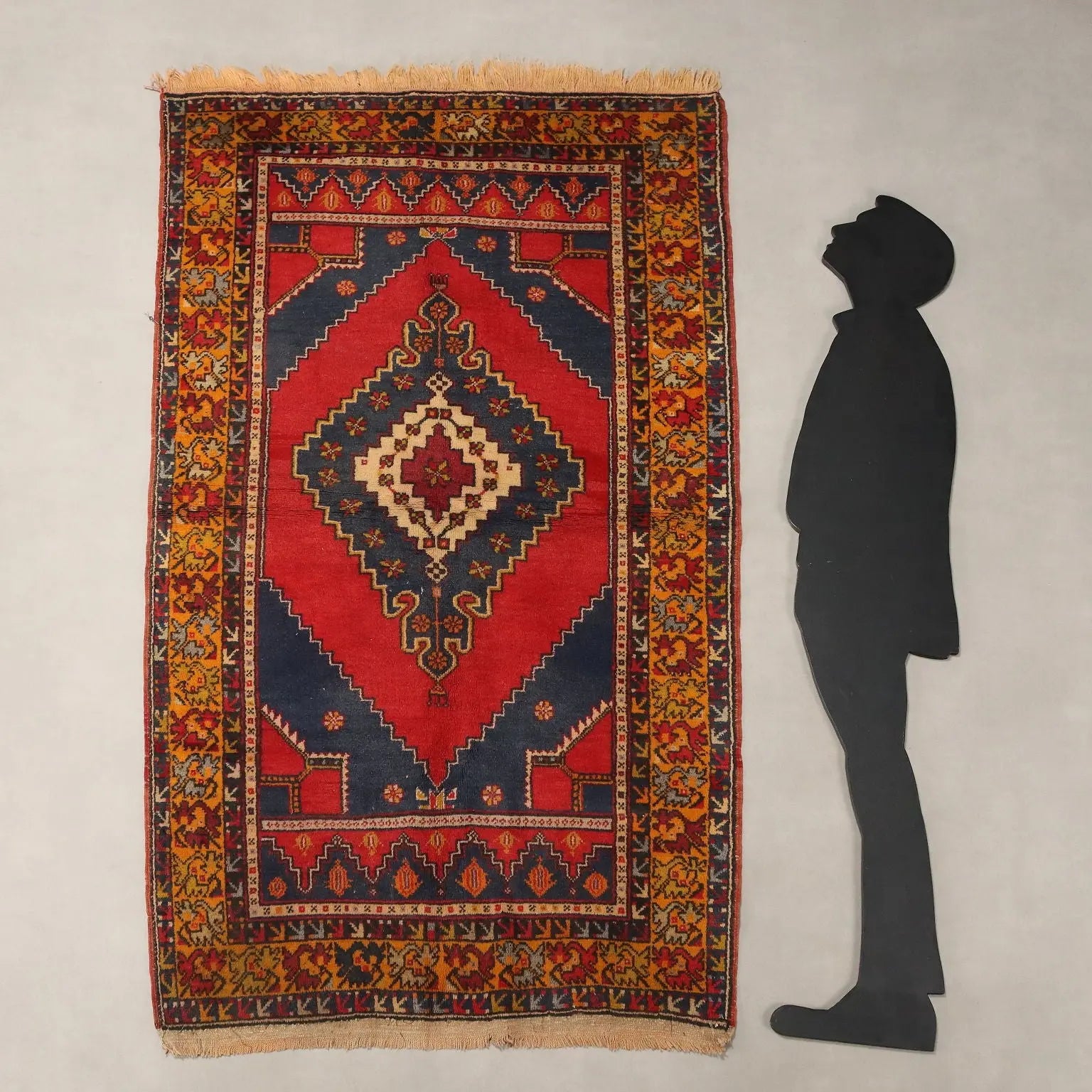 Antique Jorun Carpet Wool Cotton Heavy Knot Handmade 77 x 46 In - 77 x 46 In | Antiques | Carpets