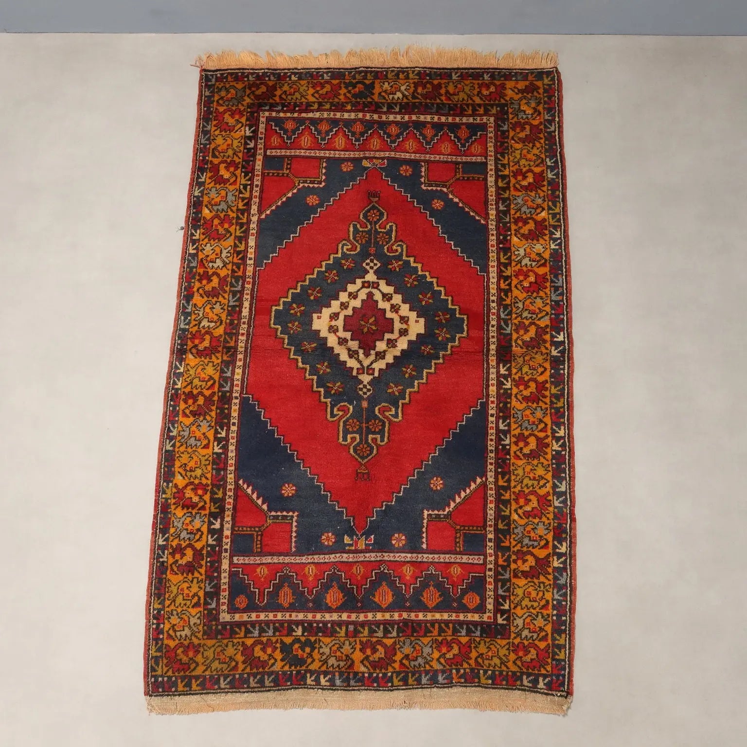 Antique Jorun Carpet Wool Cotton Heavy Knot Handmade 77 x 46 In - 77 x 46 In | Antiques | Carpets