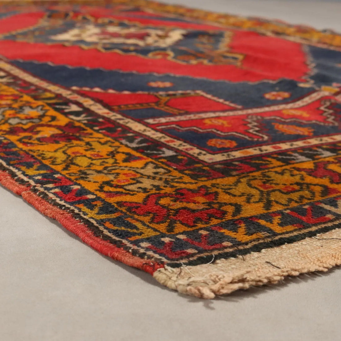 Antique Jorun Carpet Wool Cotton Heavy Knot Handmade 77 x 46 In - 77 x 46 In | Antiques | Carpets