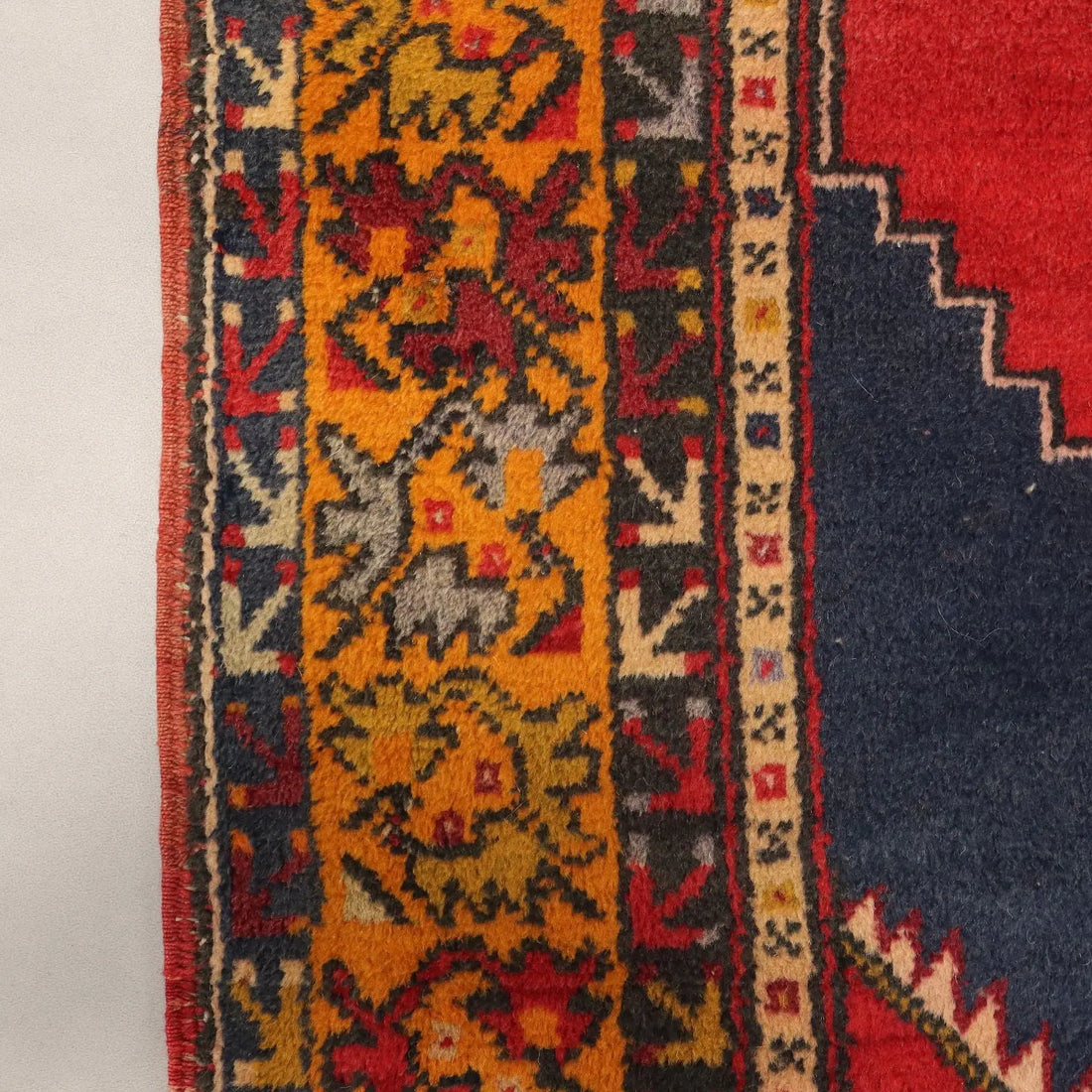 Antique Jorun Carpet Wool Cotton Heavy Knot Handmade 77 x 46 In - 77 x 46 In | Antiques | Carpets
