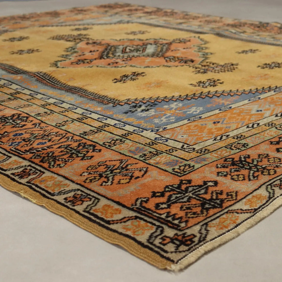 Antique Melas Carpet Cotton Wool Handmade Turkey 63 x 53 In - 63 x 53 In | Antiques | Carpets
