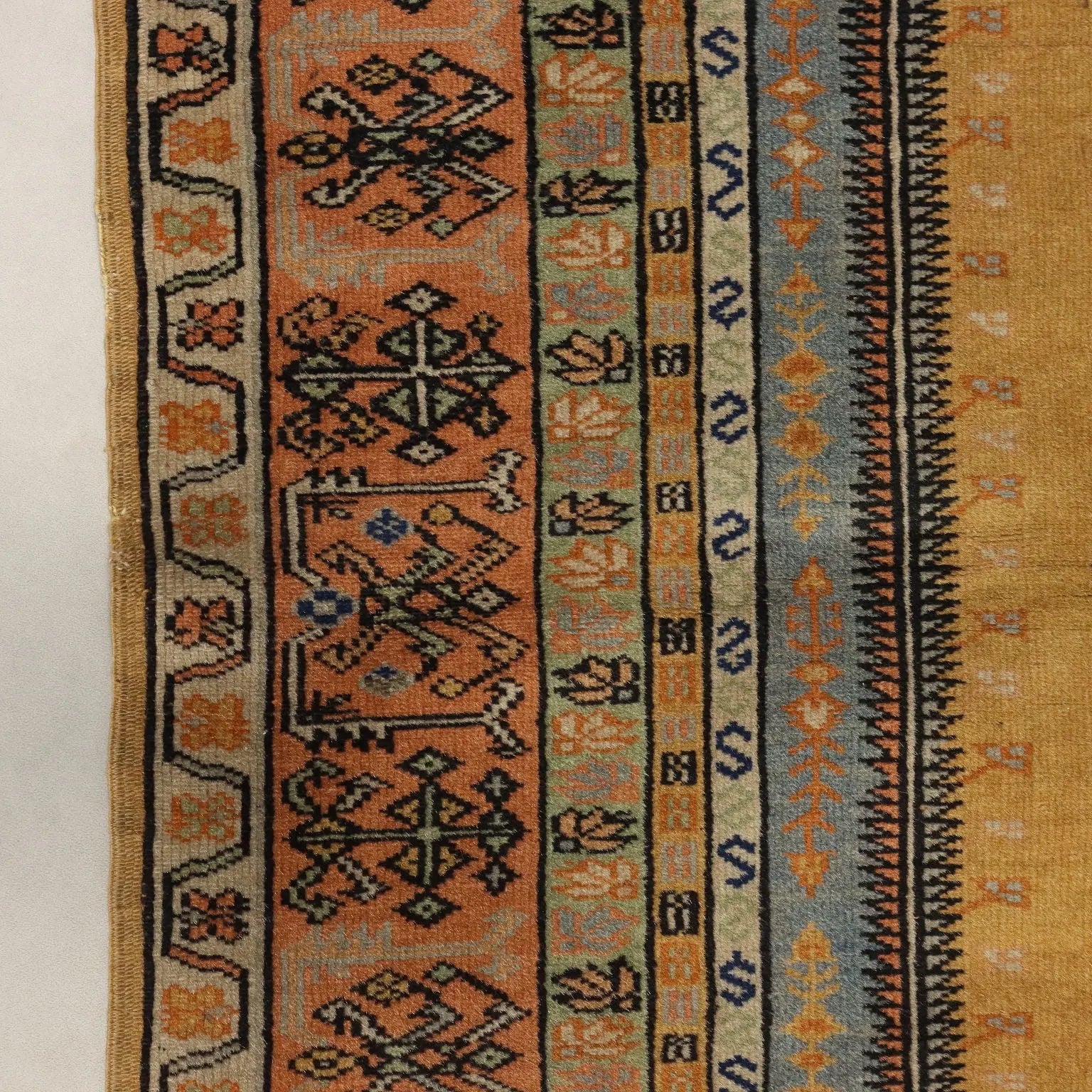 Antique Melas Carpet Cotton Wool Handmade Turkey 63 x 53 In - 63 x 53 In | Antiques | Carpets
