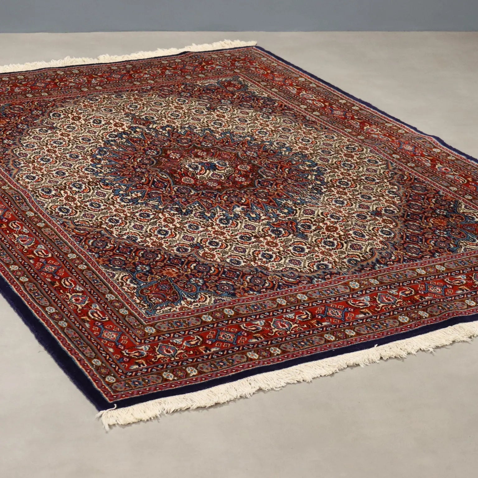 Antique Asian Carpet Cotton Wool Heavy Knot 81 x 59 In - 81 x 59 In | Antiques | Carpets