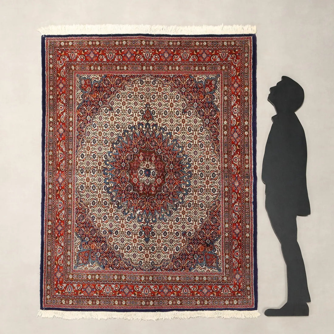 Antique Asian Carpet Cotton Wool Heavy Knot 81 x 59 In - 81 x 59 In | Antiques | Carpets