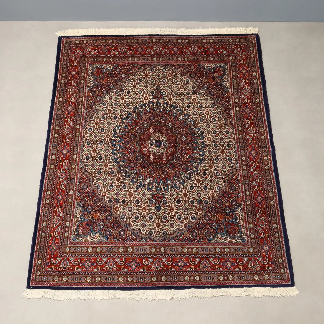 Antique Asian Carpet Cotton Wool Heavy Knot 81 x 59 In - 81 x 59 In | Antiques | Carpets