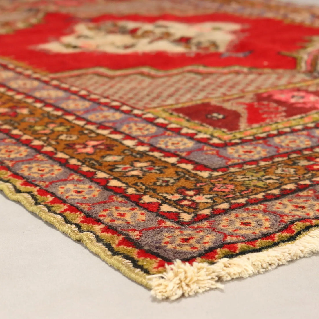 Antique Kirsheir Carpet Wool Heavy Knot Handmade 67 x 43 In - 67 x 43 In | Antiques | Carpets