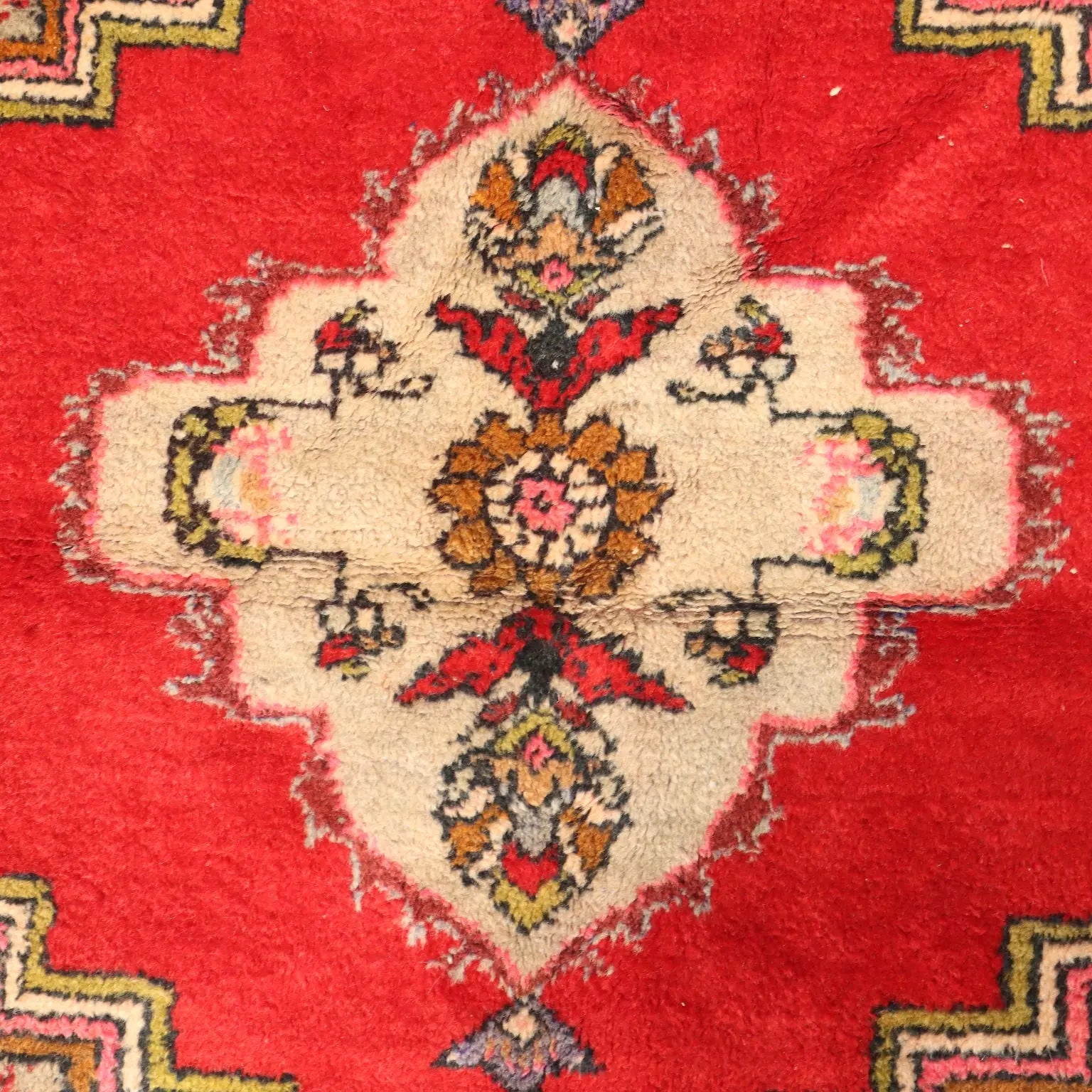 Antique Kirsheir Carpet Wool Heavy Knot Handmade 67 x 43 In - 67 x 43 In | Antiques | Carpets
