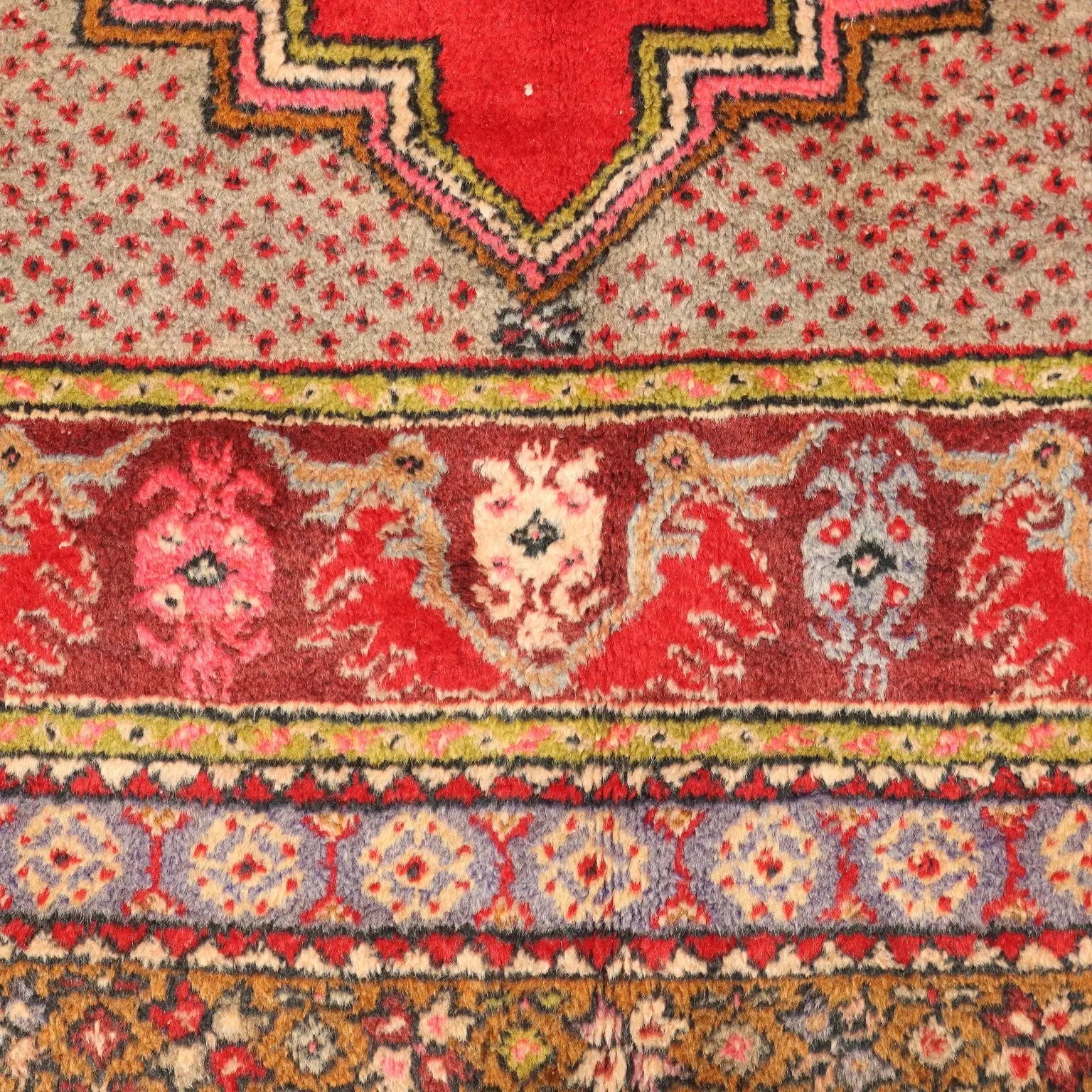 Antique Kirsheir Carpet Wool Heavy Knot Handmade 67 x 43 In - 67 x 43 In | Antiques | Carpets