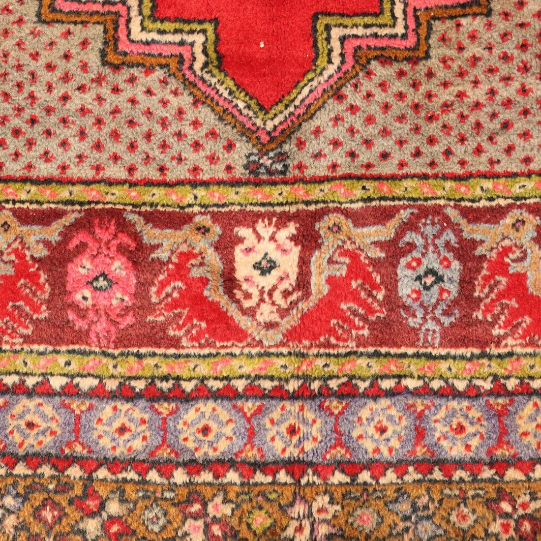 Antique Kirsheir Carpet Wool Heavy Knot Handmade 67 x 43 In - 67 x 43 In | Antiques | Carpets
