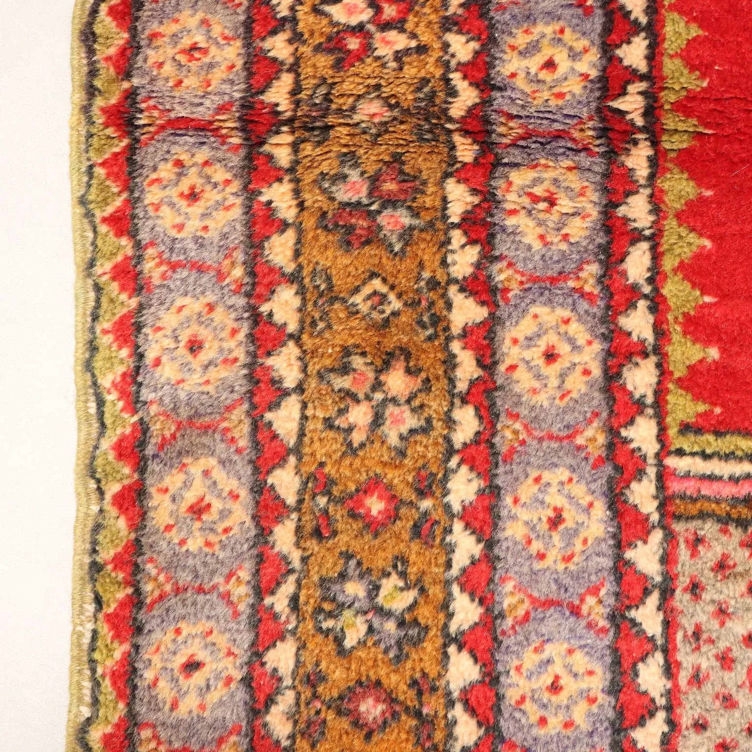 Antique Kirsheir Carpet Wool Heavy Knot Handmade 67 x 43 In - 67 x 43 In | Antiques | Carpets