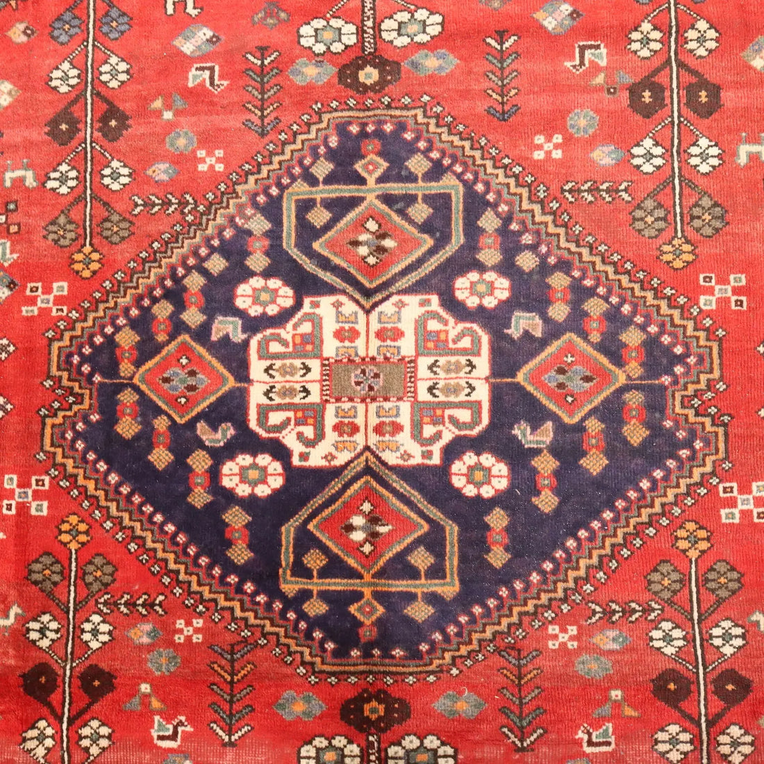 Antique Asian Carpet Cotton Wool Heavy Knot 117 x 80 In - 117 x 80 In | Antiques | Carpets