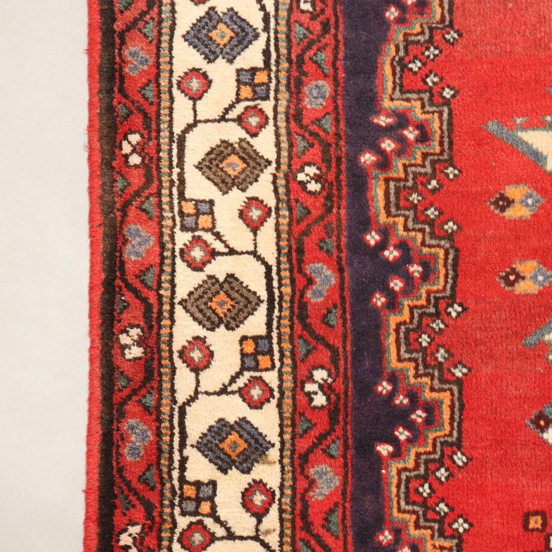 Antique Asian Carpet Cotton Wool Heavy Knot 117 x 80 In - 117 x 80 In | Antiques | Carpets