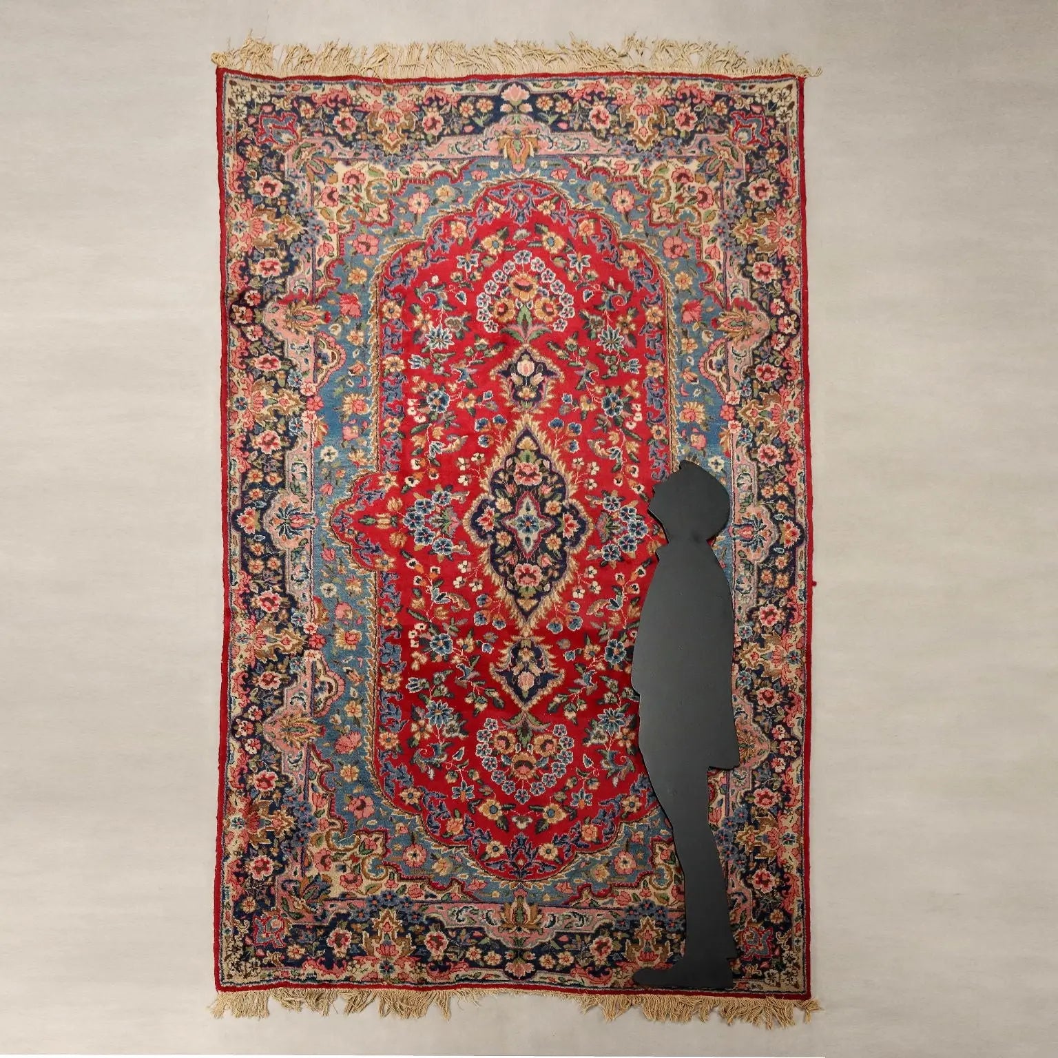 Antique Asian Carpet Cotton Wool Heavy Knot 124 x 79 In - 124 x 79 In | Antiques | Carpets