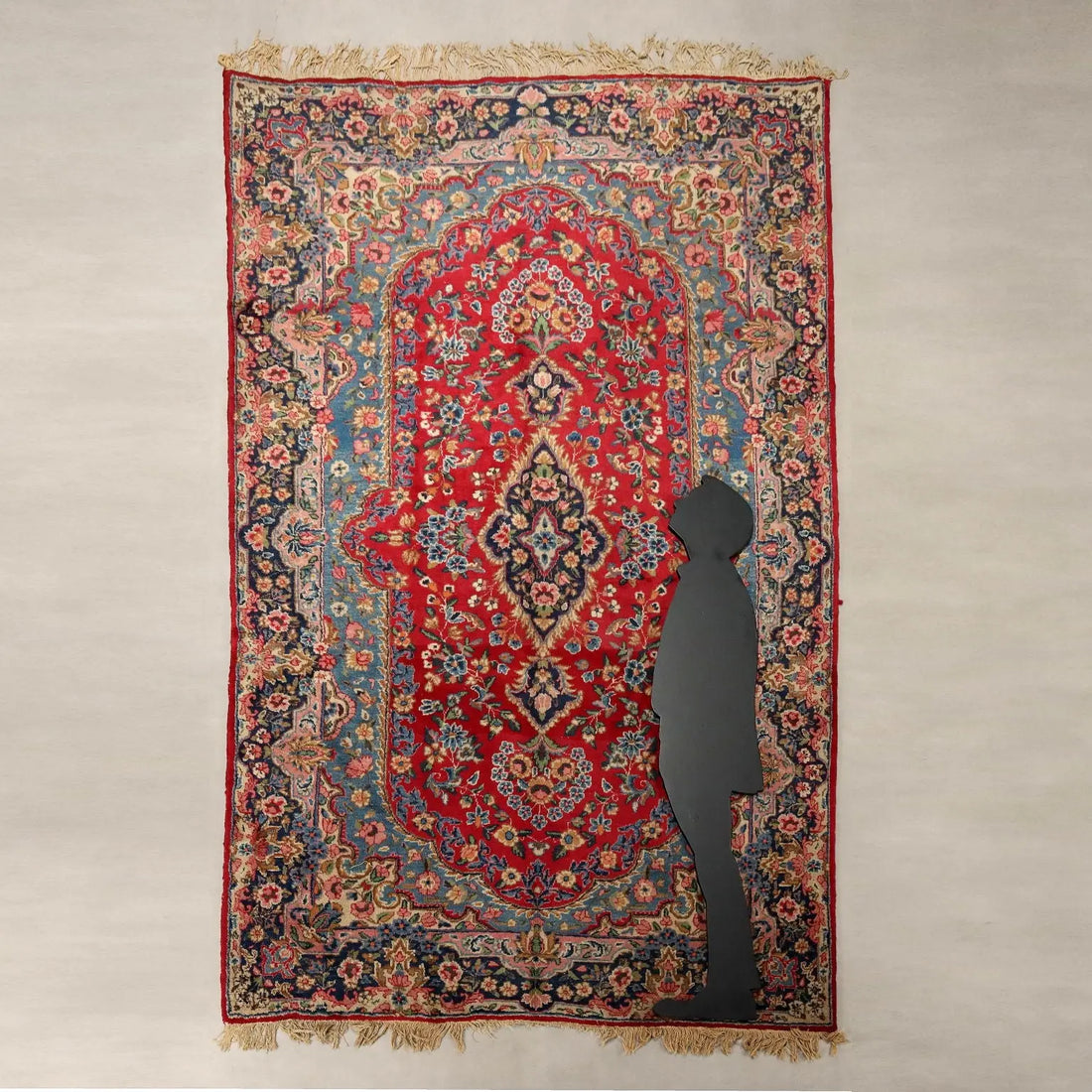 Antique Asian Carpet Cotton Wool Heavy Knot 124 x 79 In - 124 x 79 In | Antiques | Carpets