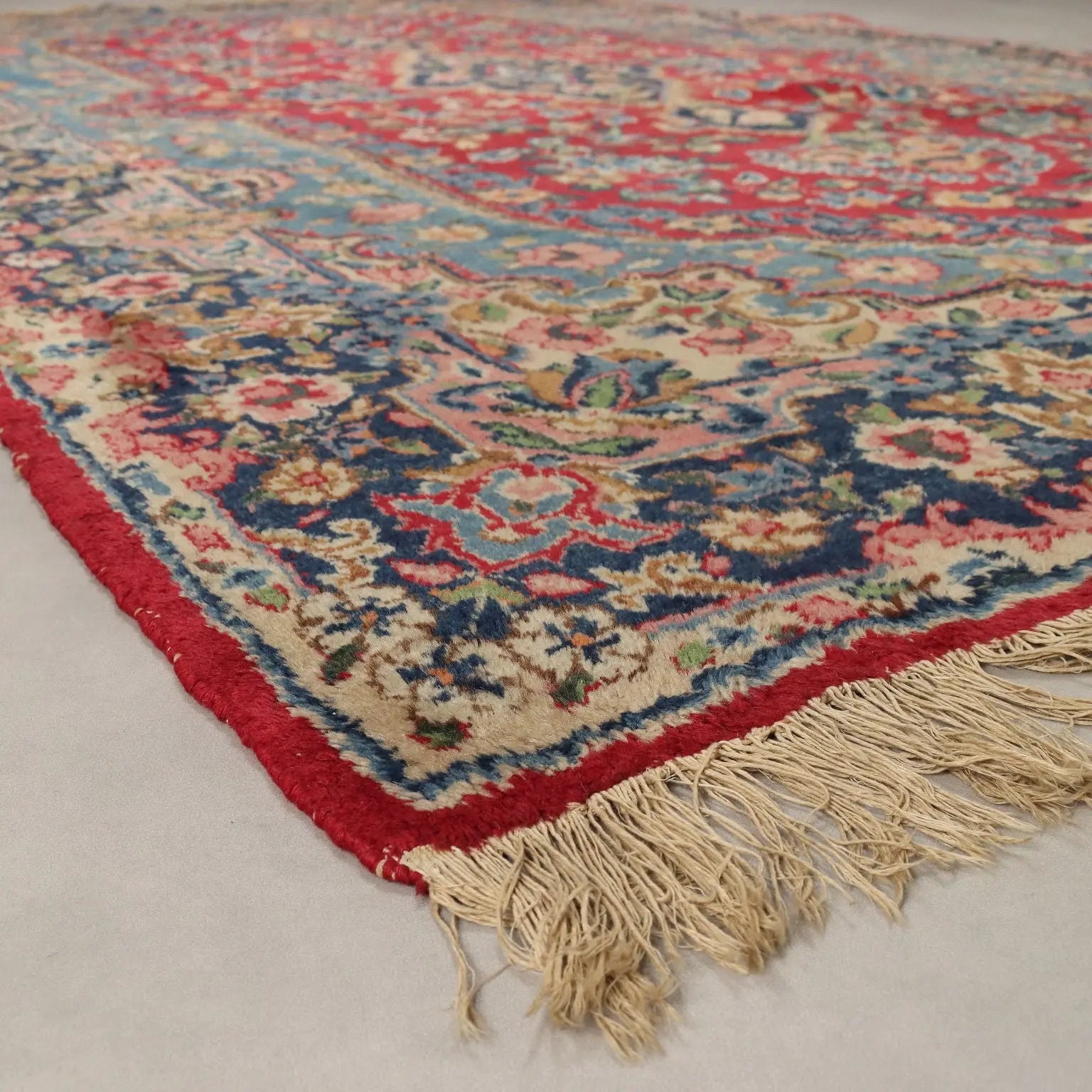 Antique Asian Carpet Cotton Wool Heavy Knot 124 x 79 In - 124 x 79 In | Antiques | Carpets