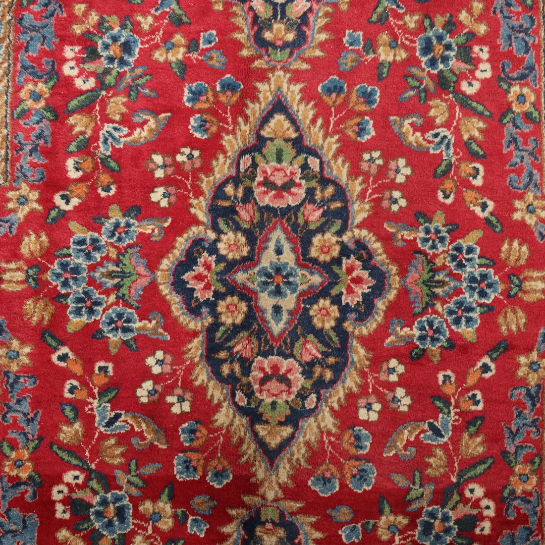 Antique Asian Carpet Cotton Wool Heavy Knot 124 x 79 In - 124 x 79 In | Antiques | Carpets