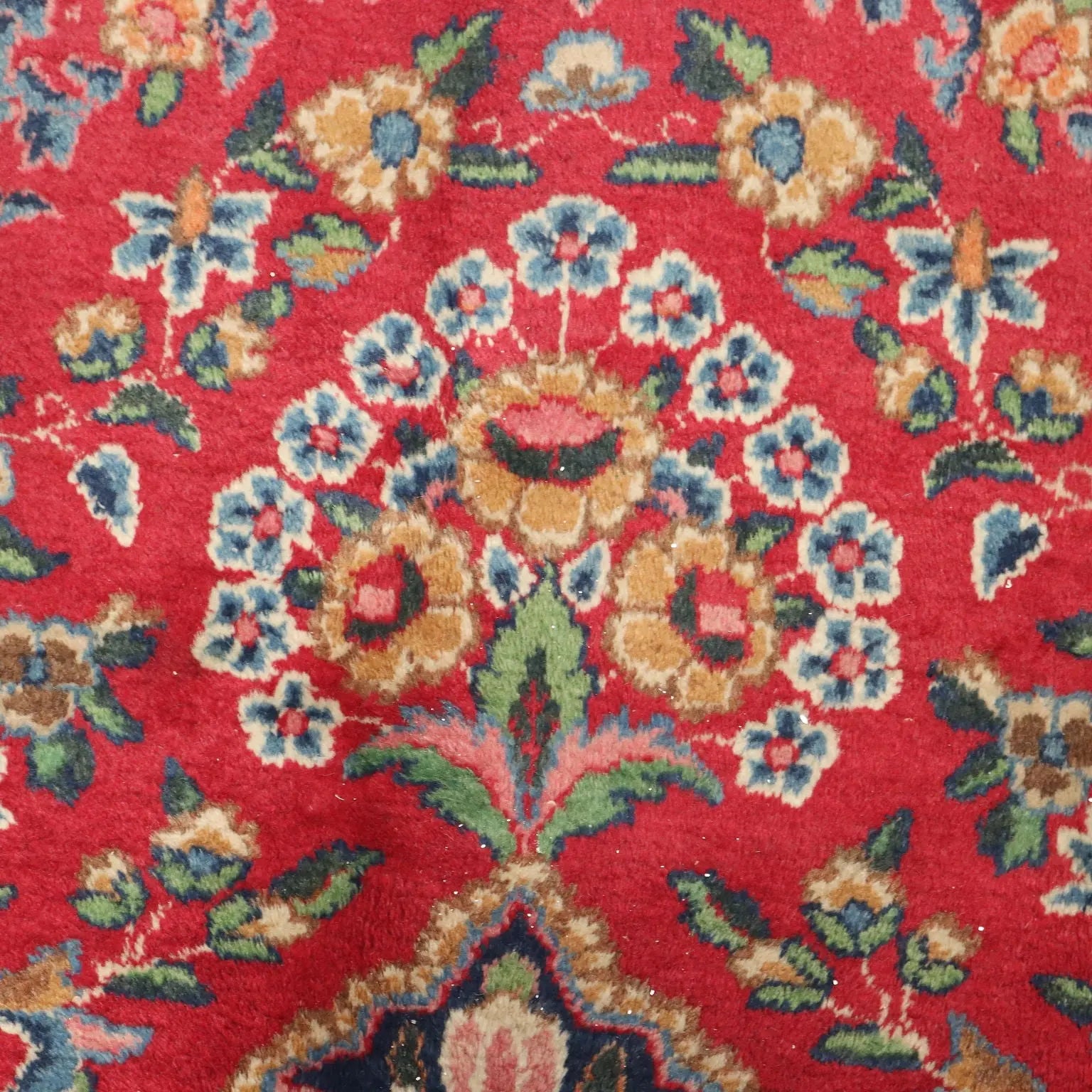 Antique Asian Carpet Cotton Wool Heavy Knot 124 x 79 In - 124 x 79 In | Antiques | Carpets