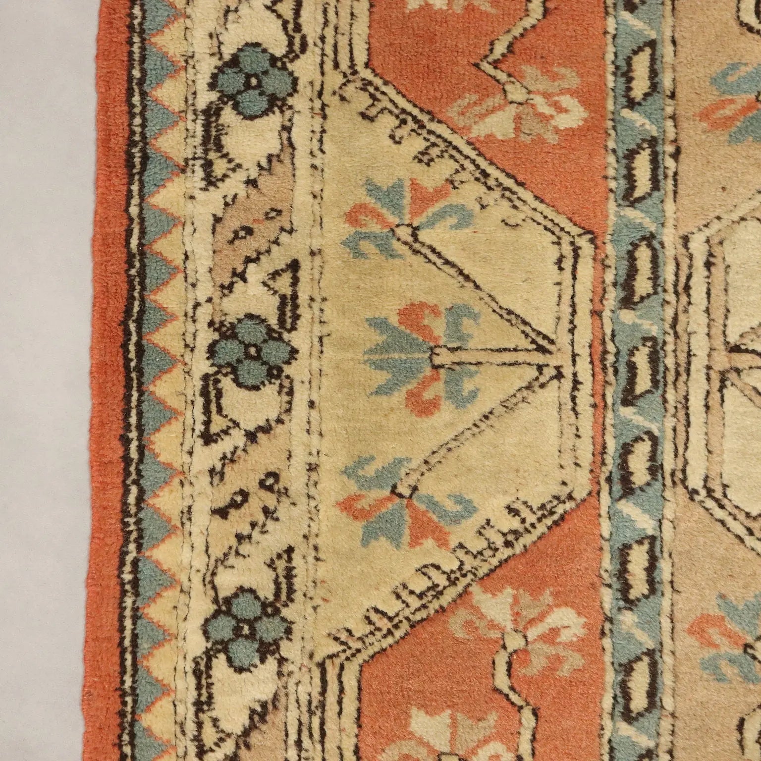 Antique Kars Carpet Cotton Wool Heavy Knot Handmade 102 x 100 In - 102 x 100 In | Antiques | Carpets