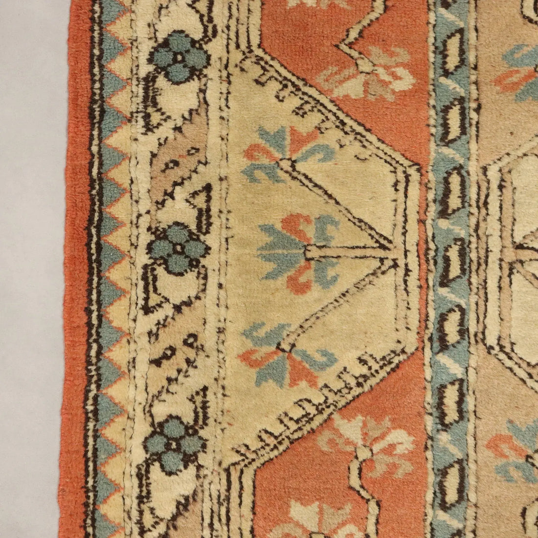 Antique Kars Carpet Cotton Wool Heavy Knot Handmade 102 x 100 In - 102 x 100 In | Antiques | Carpets