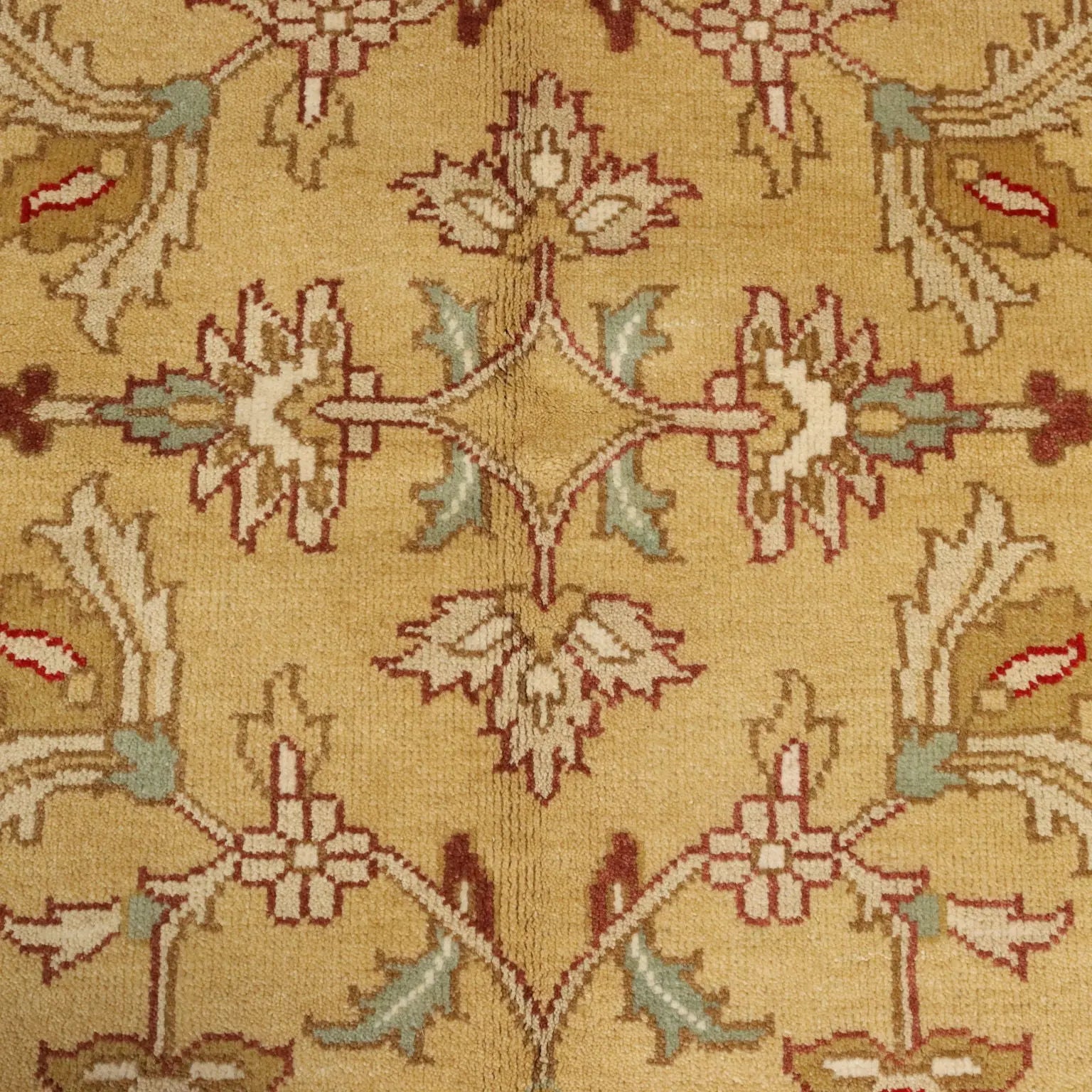 Antique Ziegler Carpet Cotton Heavy Knot India 88 x 59 In - 88 x 59 In | Antiques | Carpets