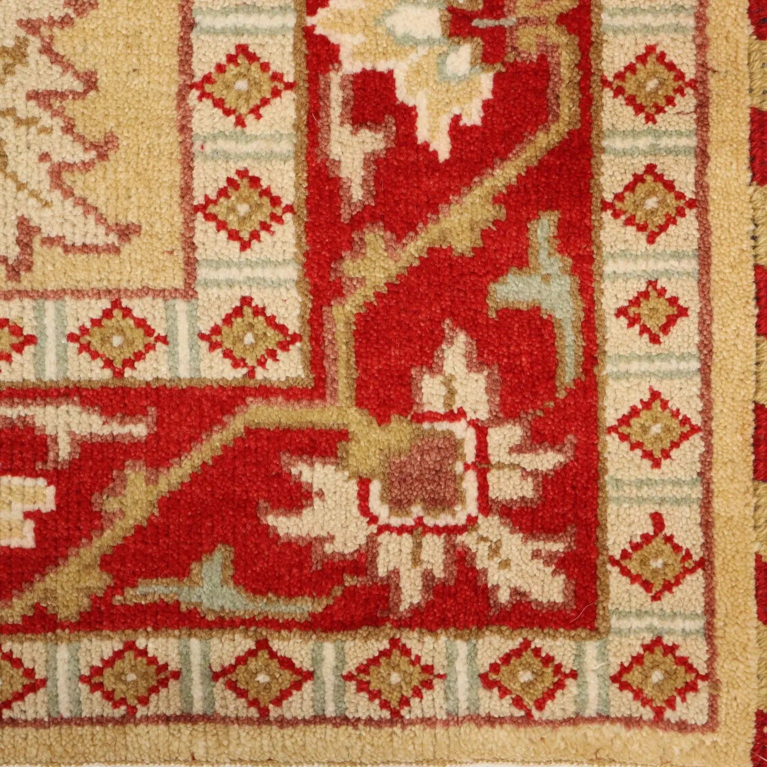 Antique Ziegler Carpet Cotton Heavy Knot India 88 x 59 In - 88 x 59 In | Antiques | Carpets
