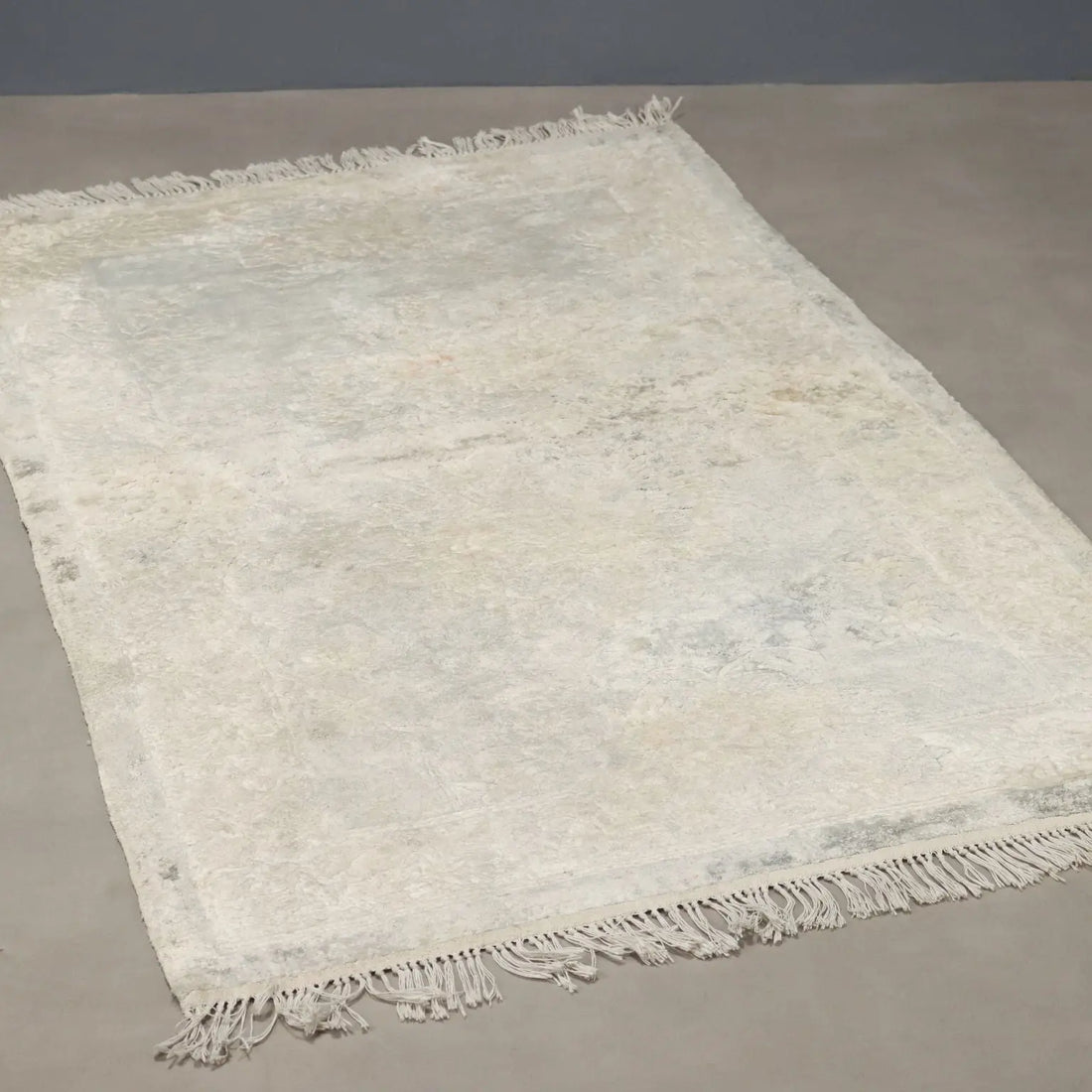 Antique Beijing Carpet Silk Thin Knot Handmade 59 x 35 In - 59 x 35 In | Antiques | Carpets